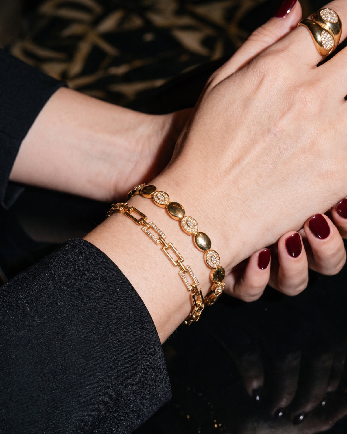 ADELAIDE OVAL CRYSTAL BRACELET