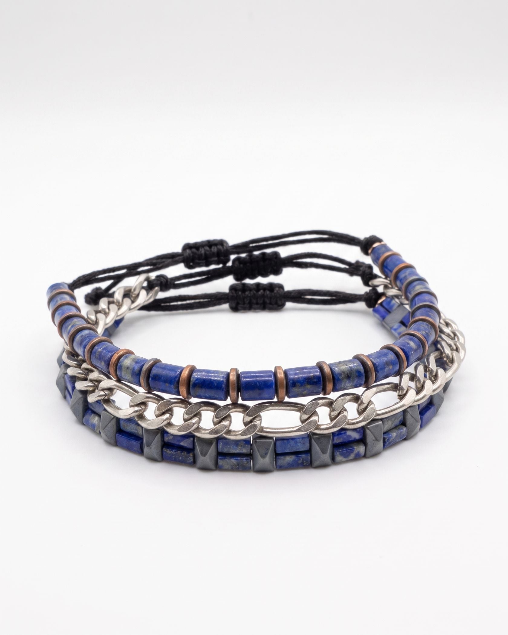 HEMATITE BOUND BRACELET SET