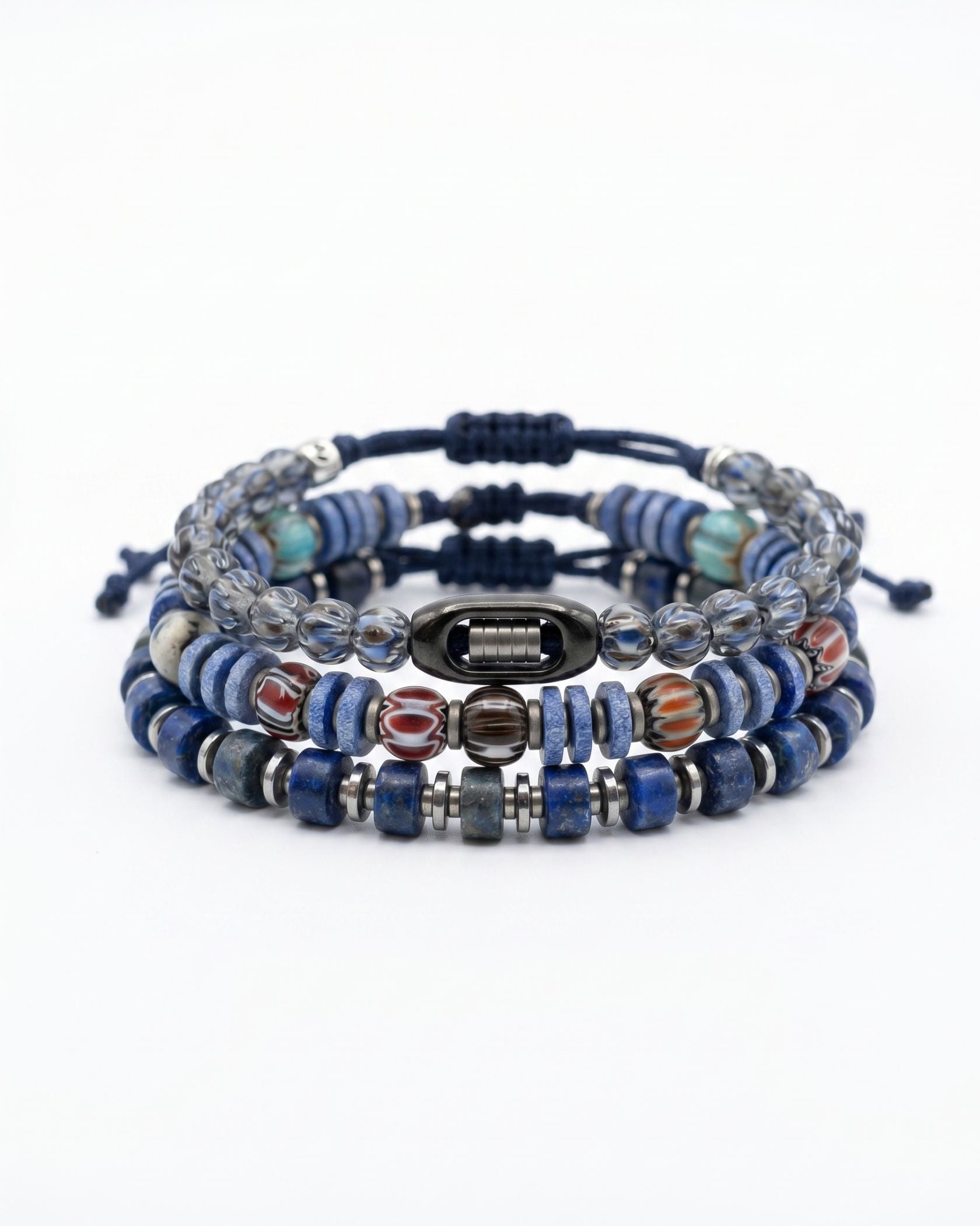 OBSIDIAN TOTEM BRACELET SET