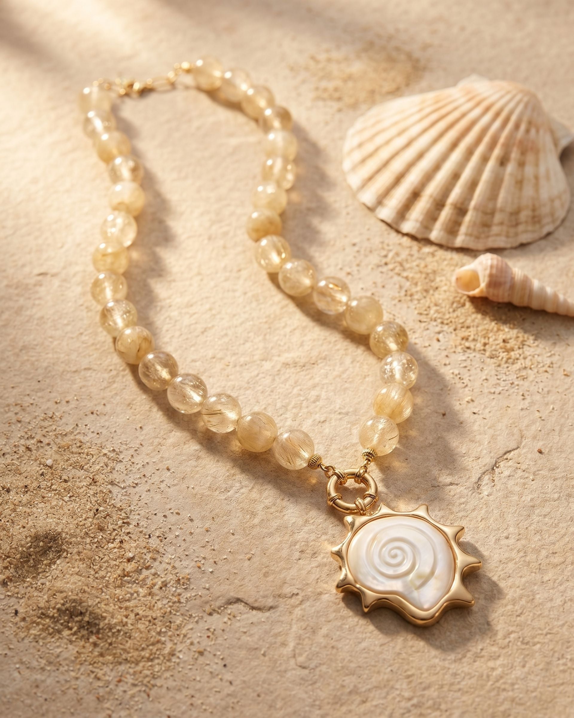 SAND SPIRAL NECKLACE