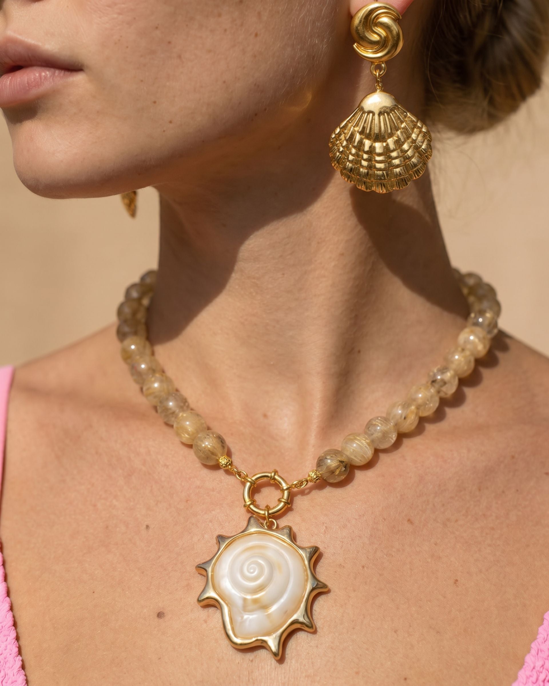 SAND SPIRAL NECKLACE