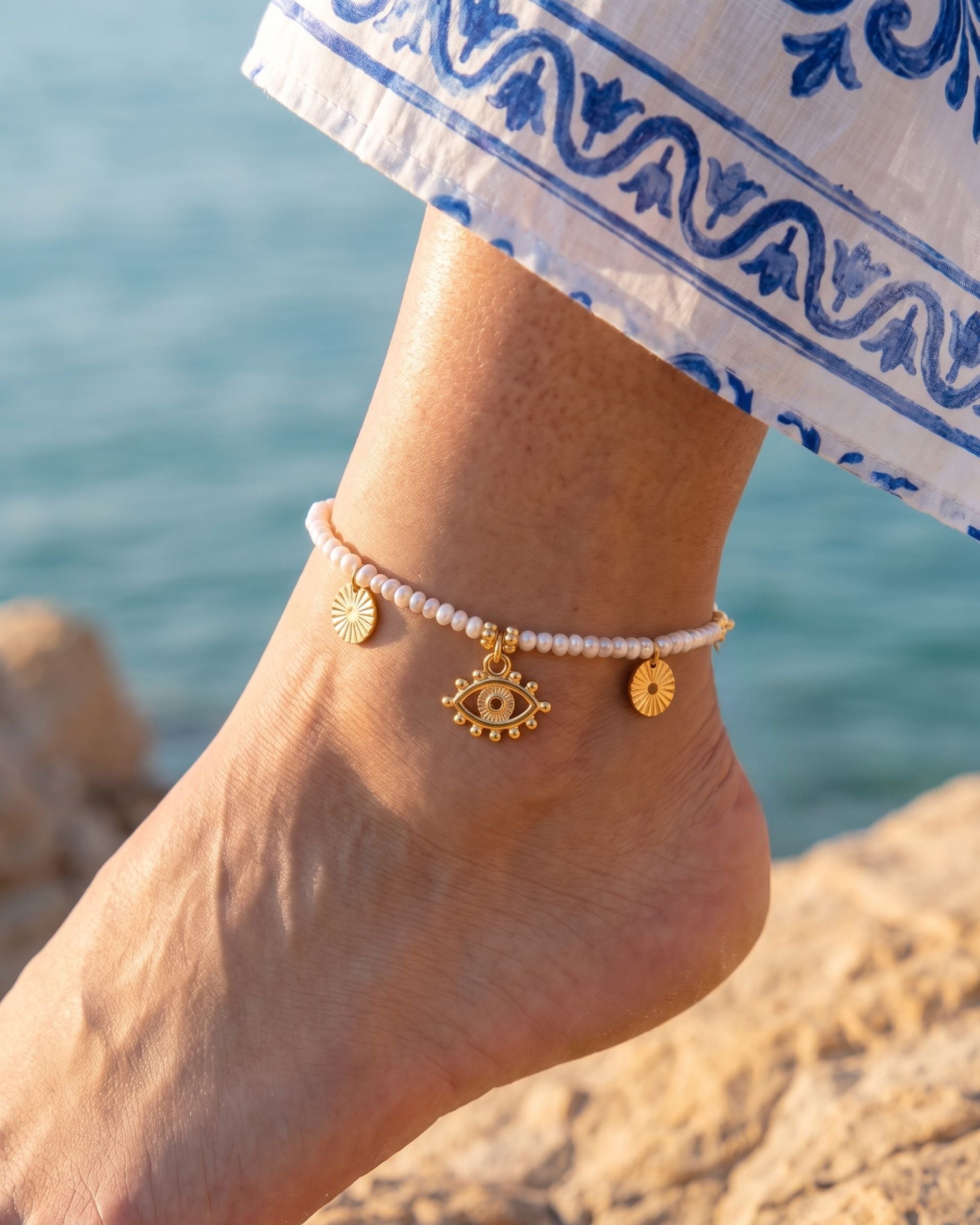 PEARL GUARDIAN ANKLET