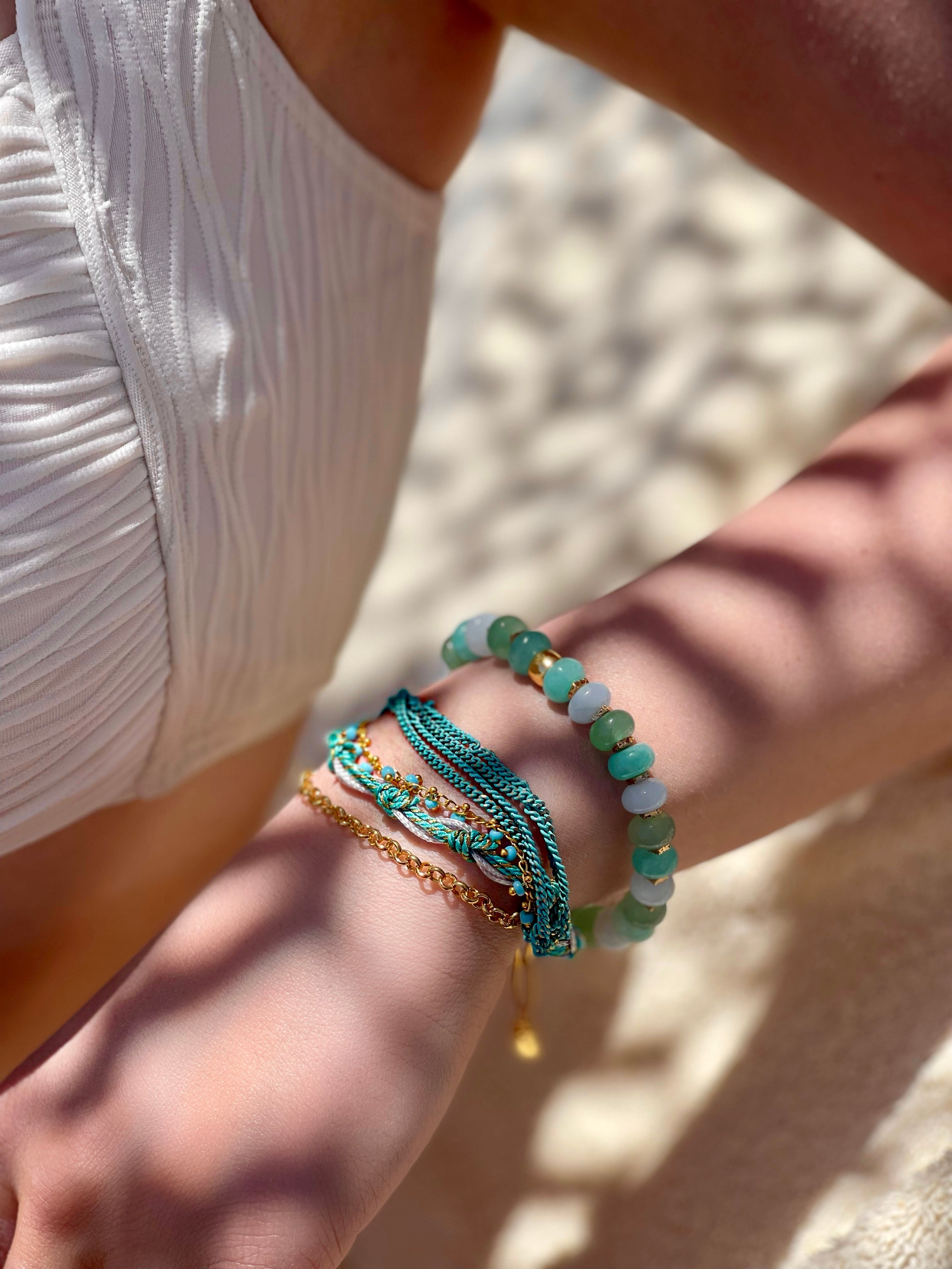 LAGUNA AQUA NATURAL STONE BRACELET