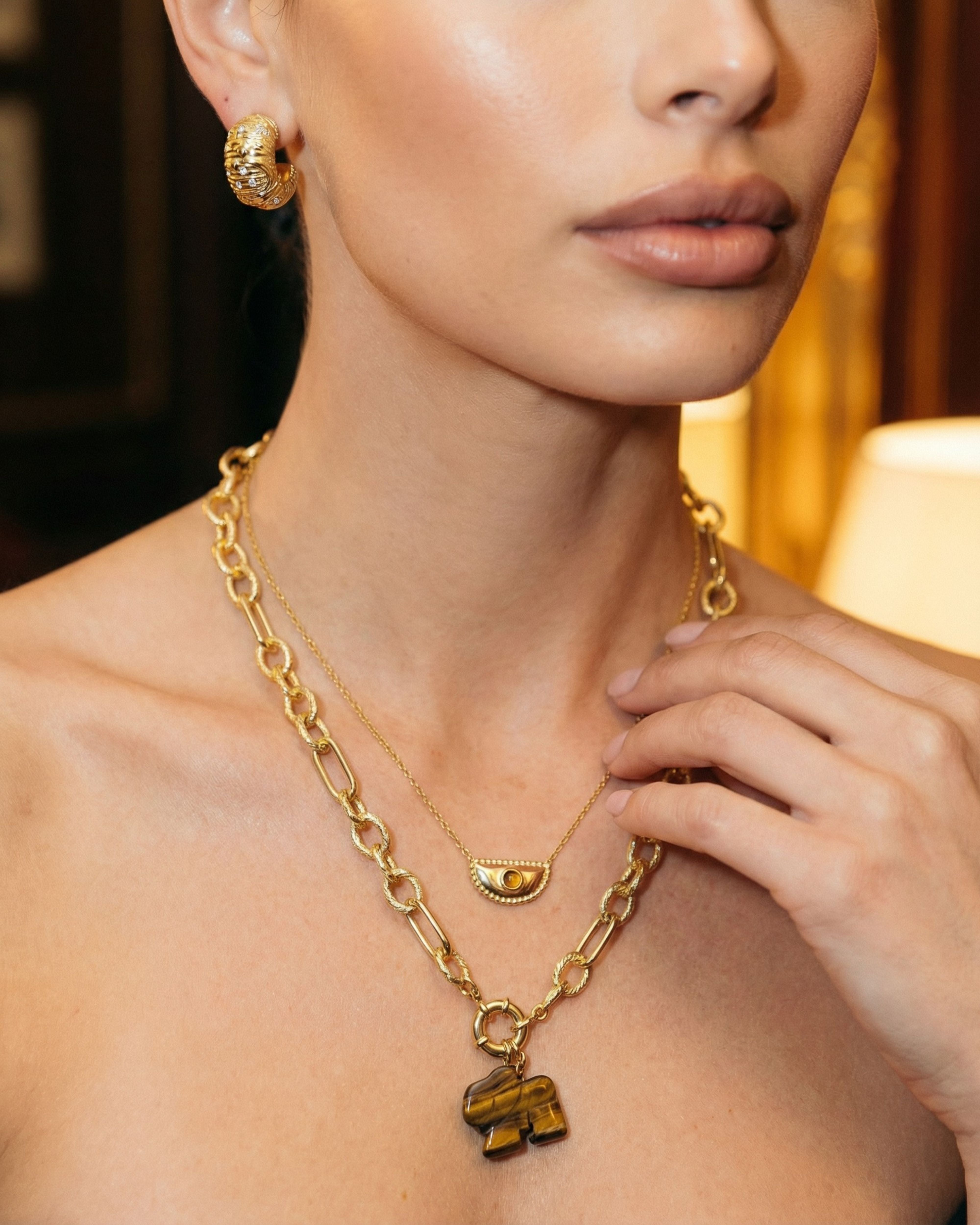 MOONKEEPER TIGER EYE NECKLACE