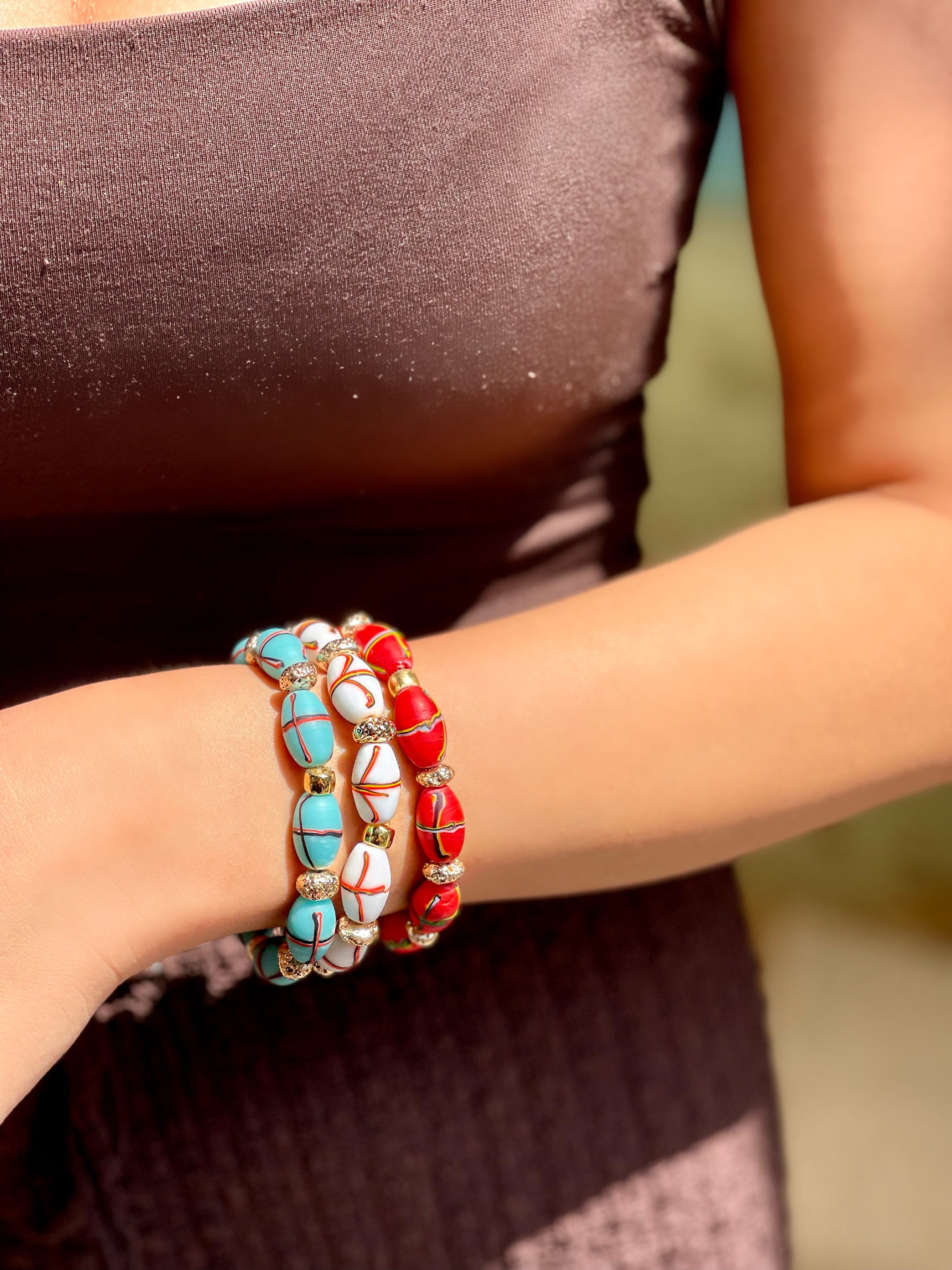 INDIAN SUMMER RED BRACELET