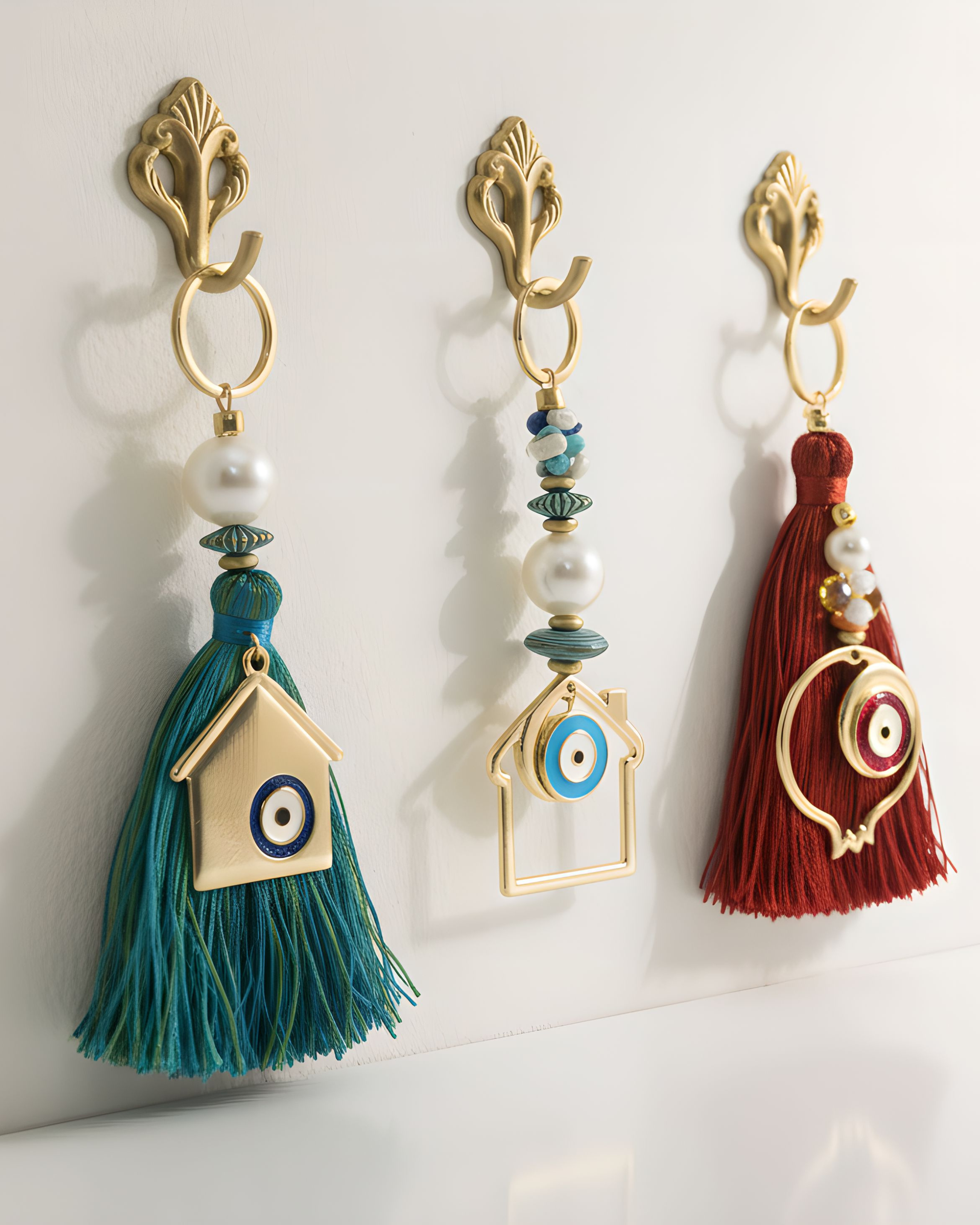 SAADET NAZAR BLUE HOUSE KEYCHAIN / BAG CHARM
