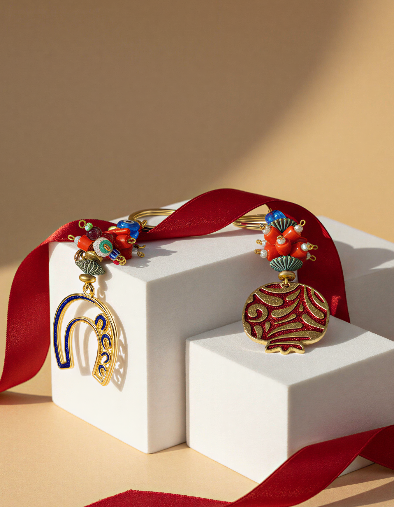 BEREKET RED POMEGRANATE KEYCHAIN / BAG CHARM