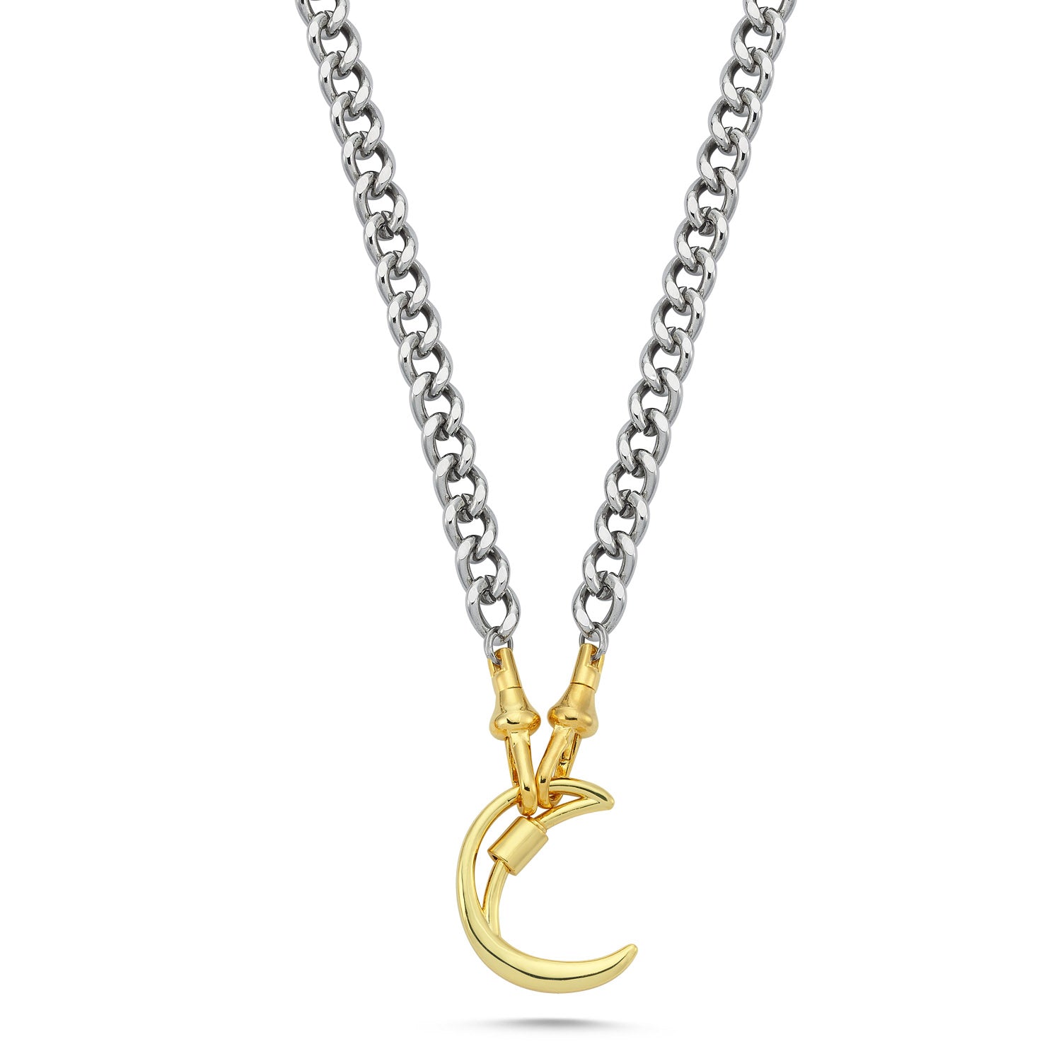 LETTER LOCK CHAIN NECKLACE