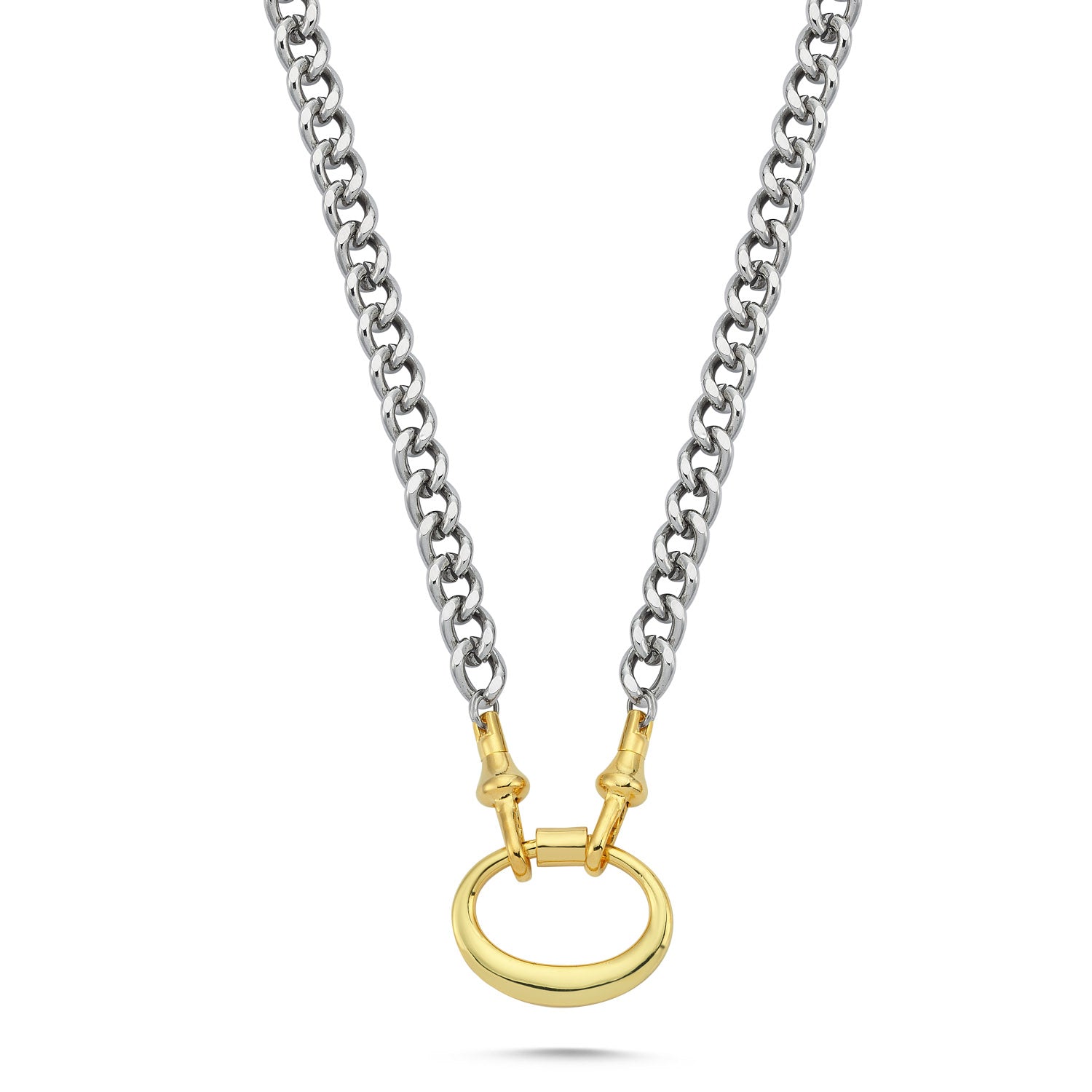 LETTER LOCK CHAIN NECKLACE