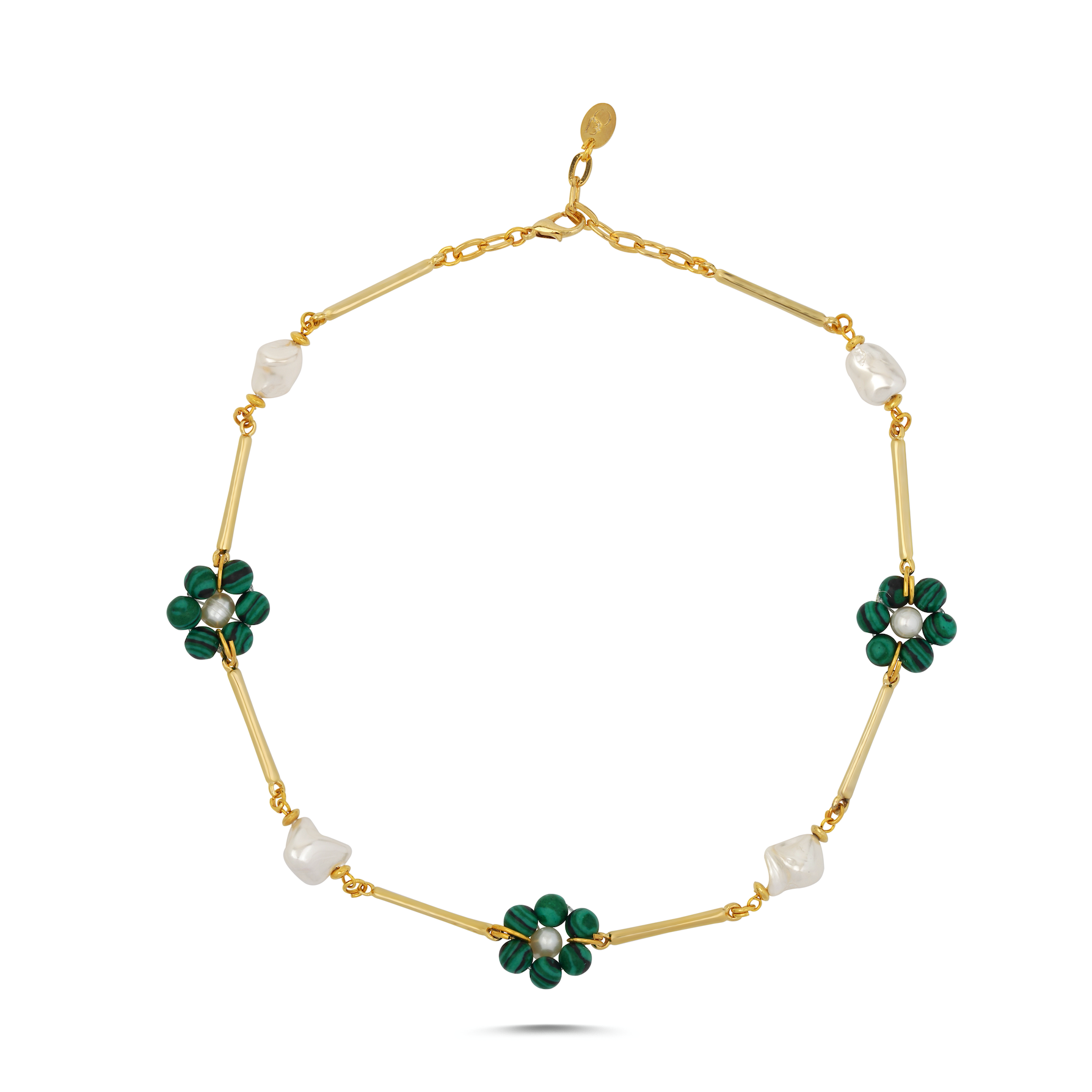 SUMMER BLOSSOM MALACHITE NECKLACE