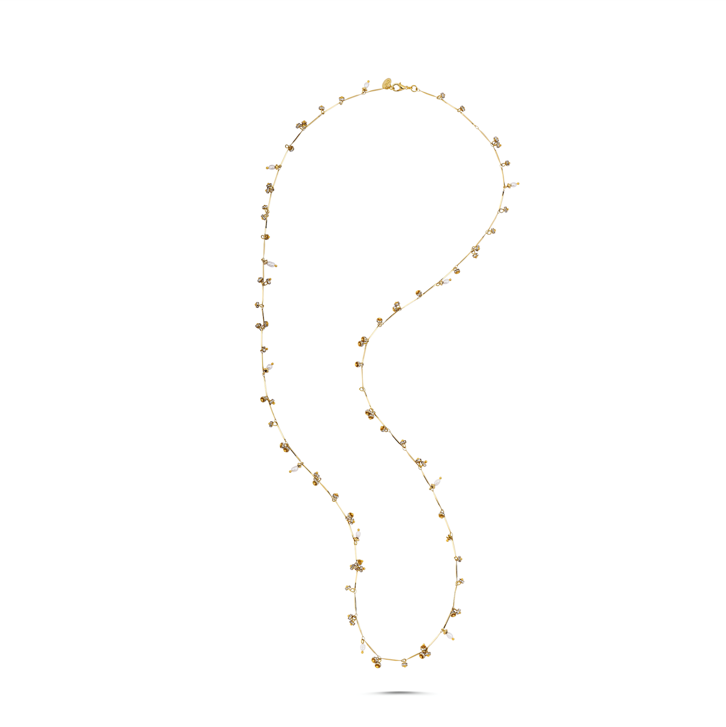 DANCING DISCO SPARKLE LONG NECKLACE