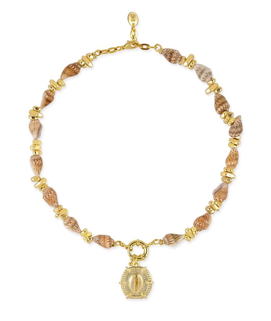 AMALFI SEASHELL MEDALLION NECKLACE