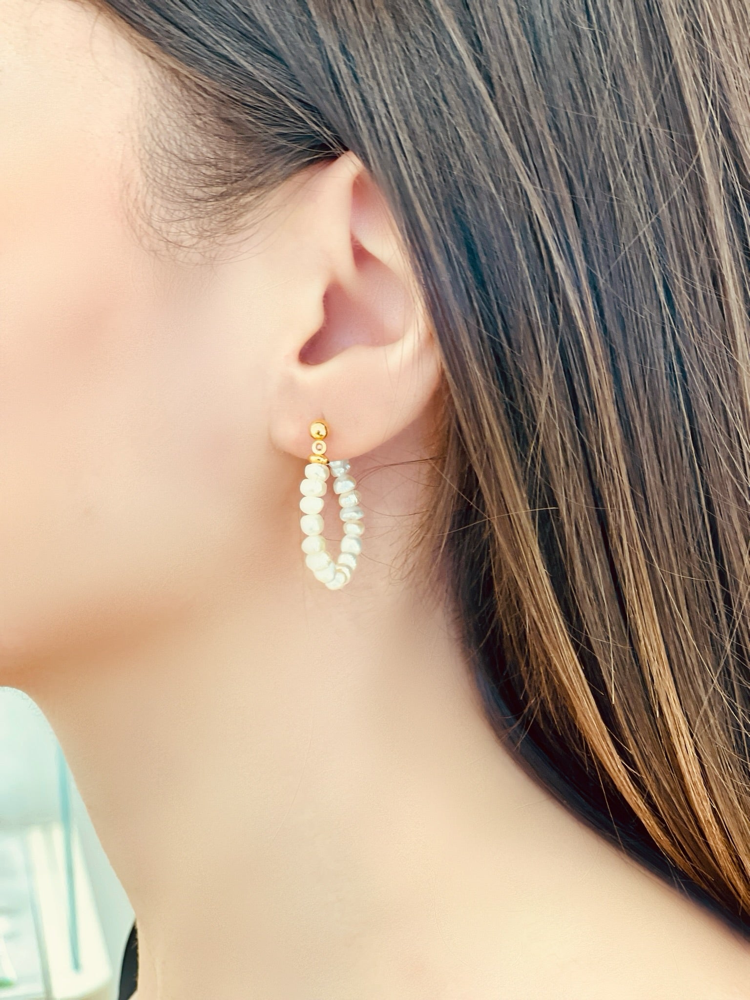 SERENE MYSTIC RHYTHMS PEARL EARRINGS