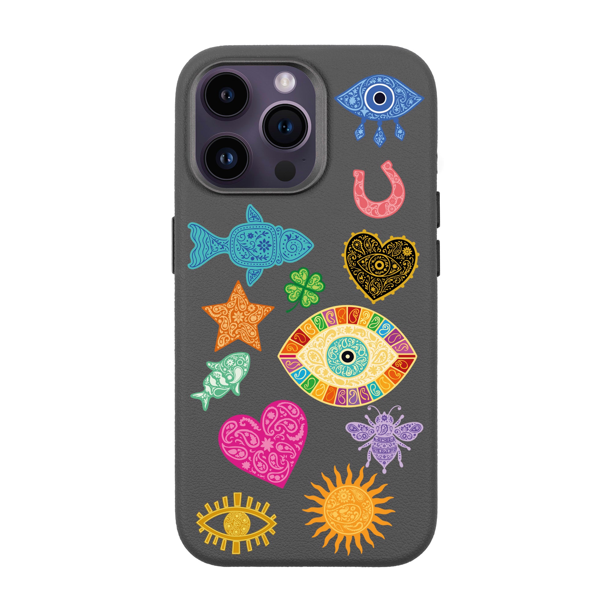 CHARMS BY BERRİN ÖZKAN – iPhone Leather Premium Case with MagSafe Compatibility