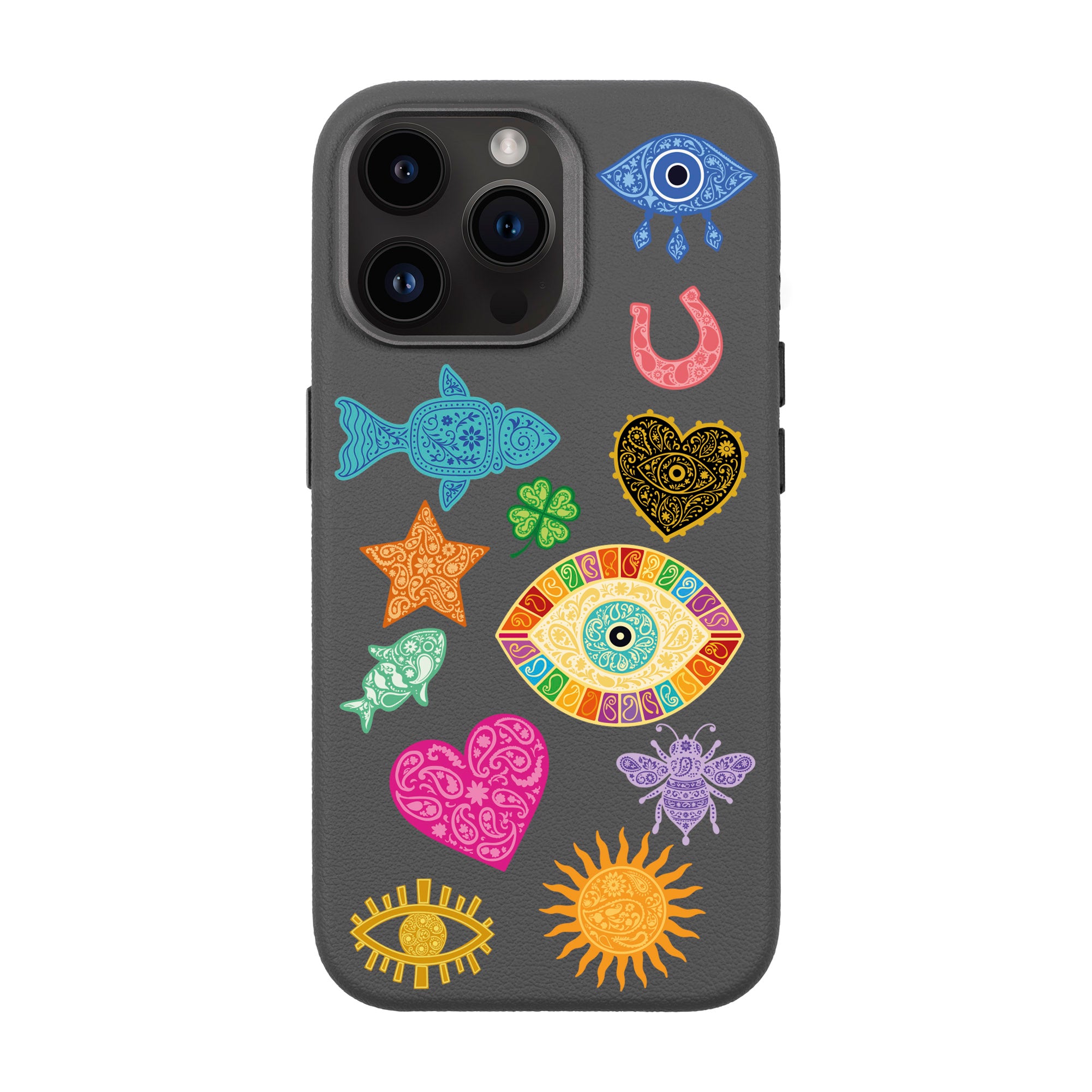 CHARMS BY BERRİN ÖZKAN – iPhone Leather Premium Case with MagSafe Compatibility