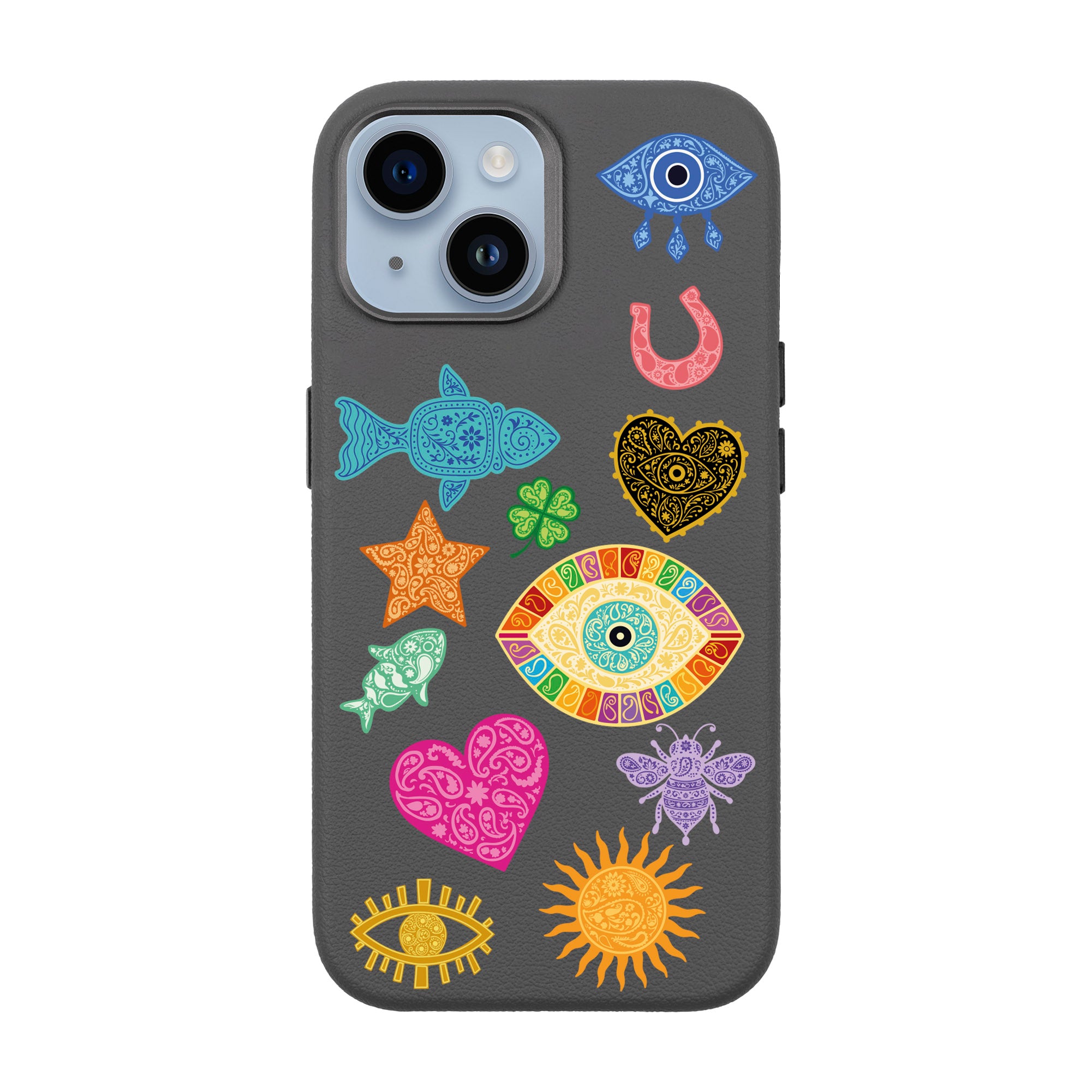 CHARMS BY BERRİN ÖZKAN – iPhone Leather Premium Case with MagSafe Compatibility