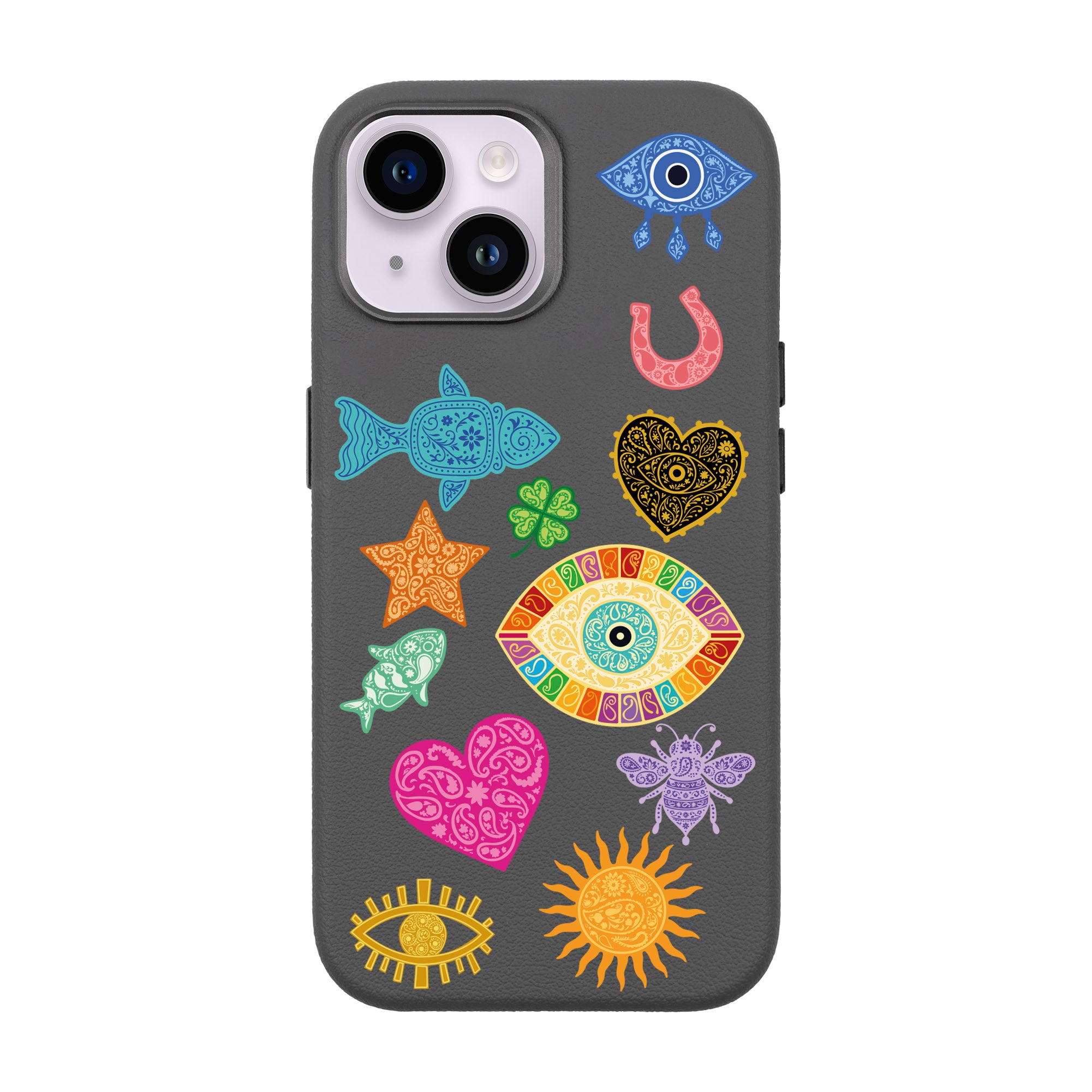 CHARMS BY BERRİN ÖZKAN – iPhone Leather Premium Case with MagSafe Compatibility