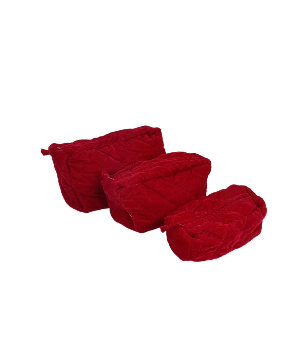 RED VELVET POUCH SET