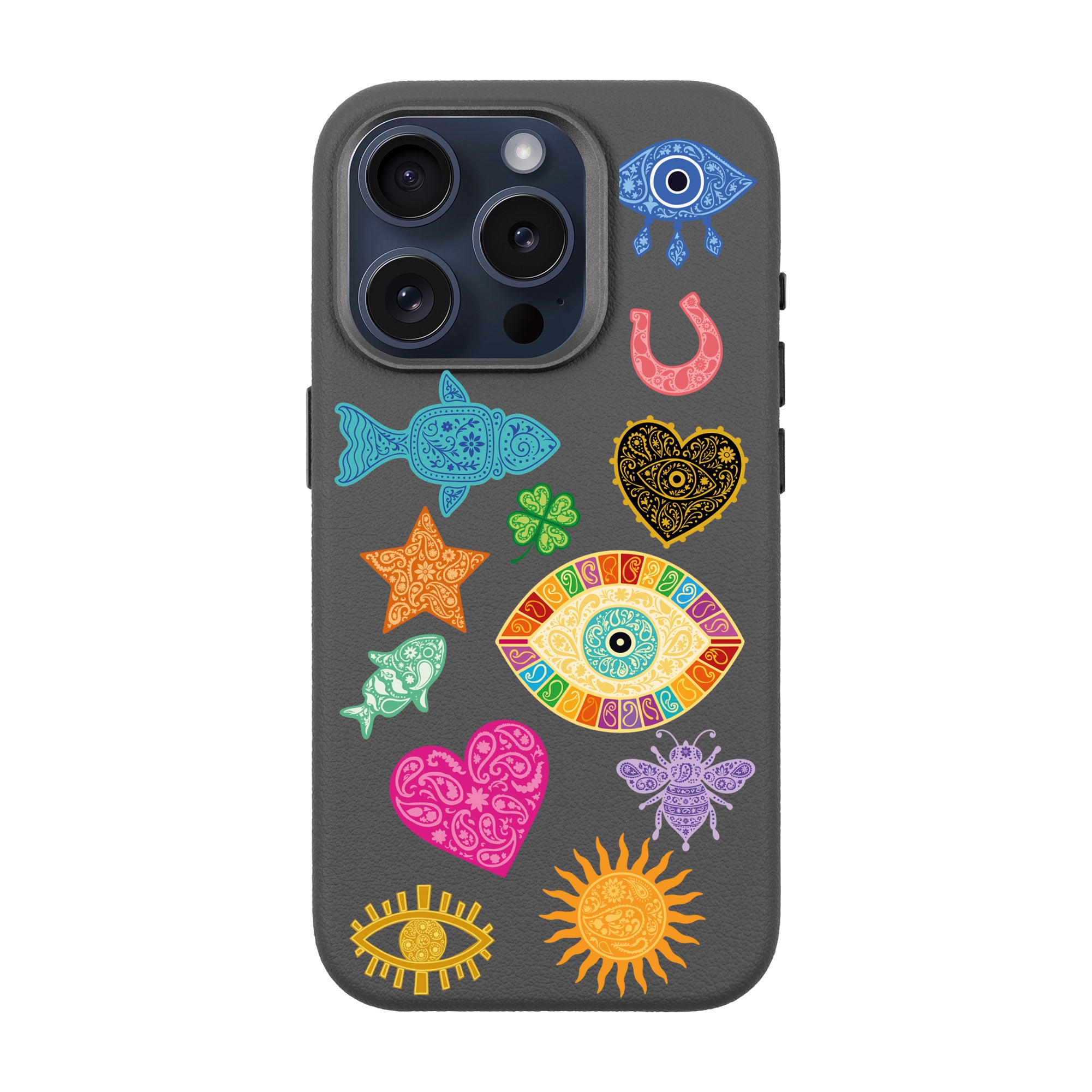 CHARMS BY BERRİN ÖZKAN – iPhone Leather Premium Case with MagSafe Compatibility