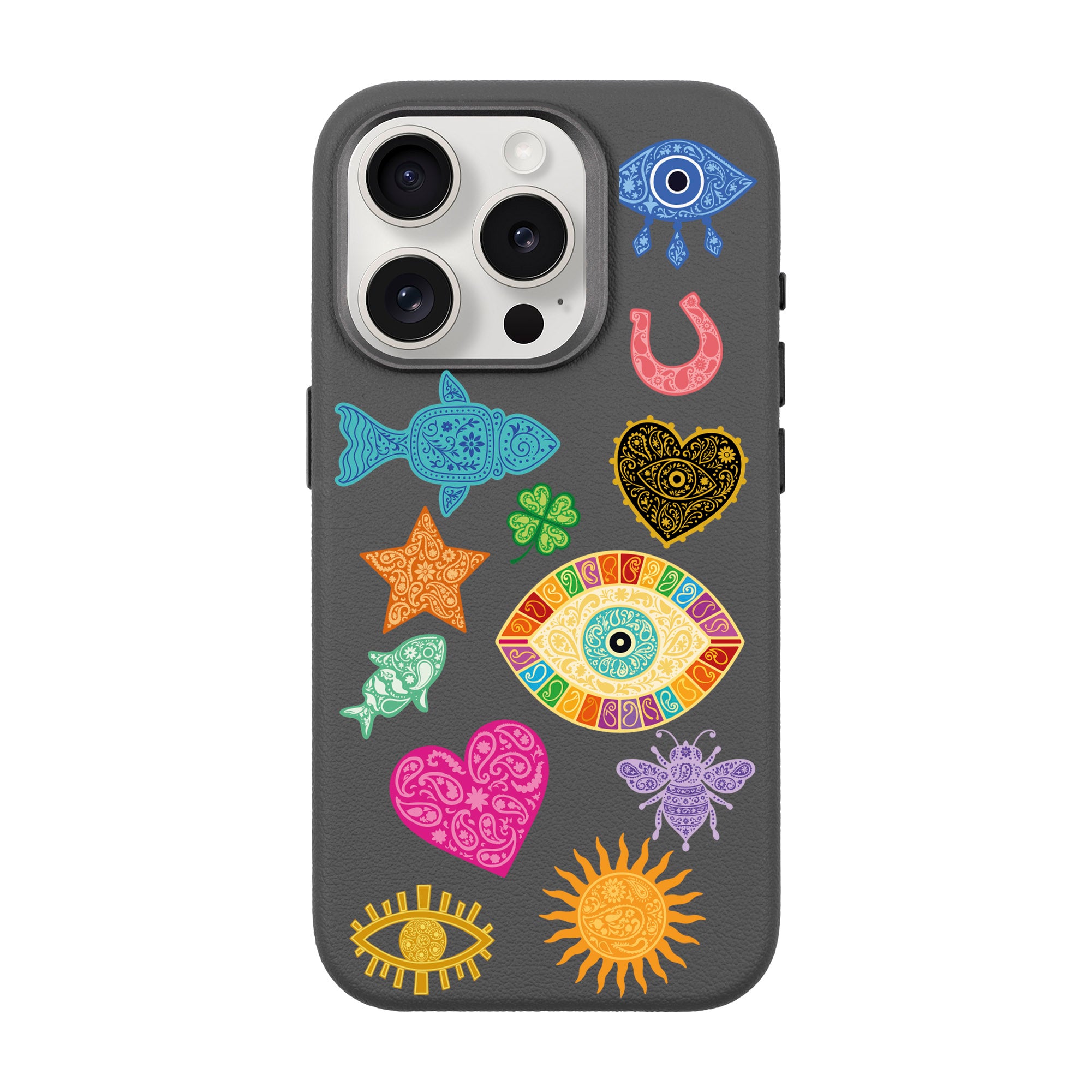 CHARMS BY BERRİN ÖZKAN – iPhone Leather Premium Case with MagSafe Compatibility