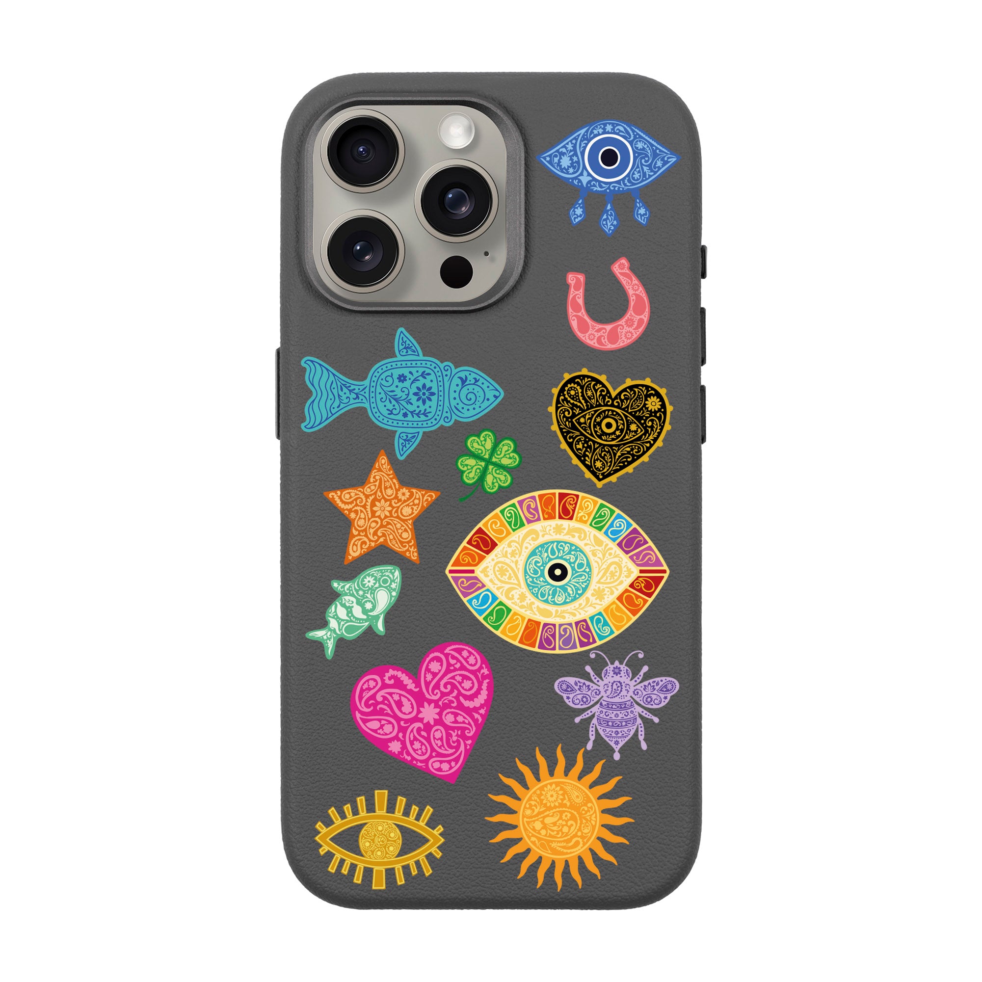 CHARMS BY BERRİN ÖZKAN – iPhone Leather Premium Case with MagSafe Compatibility