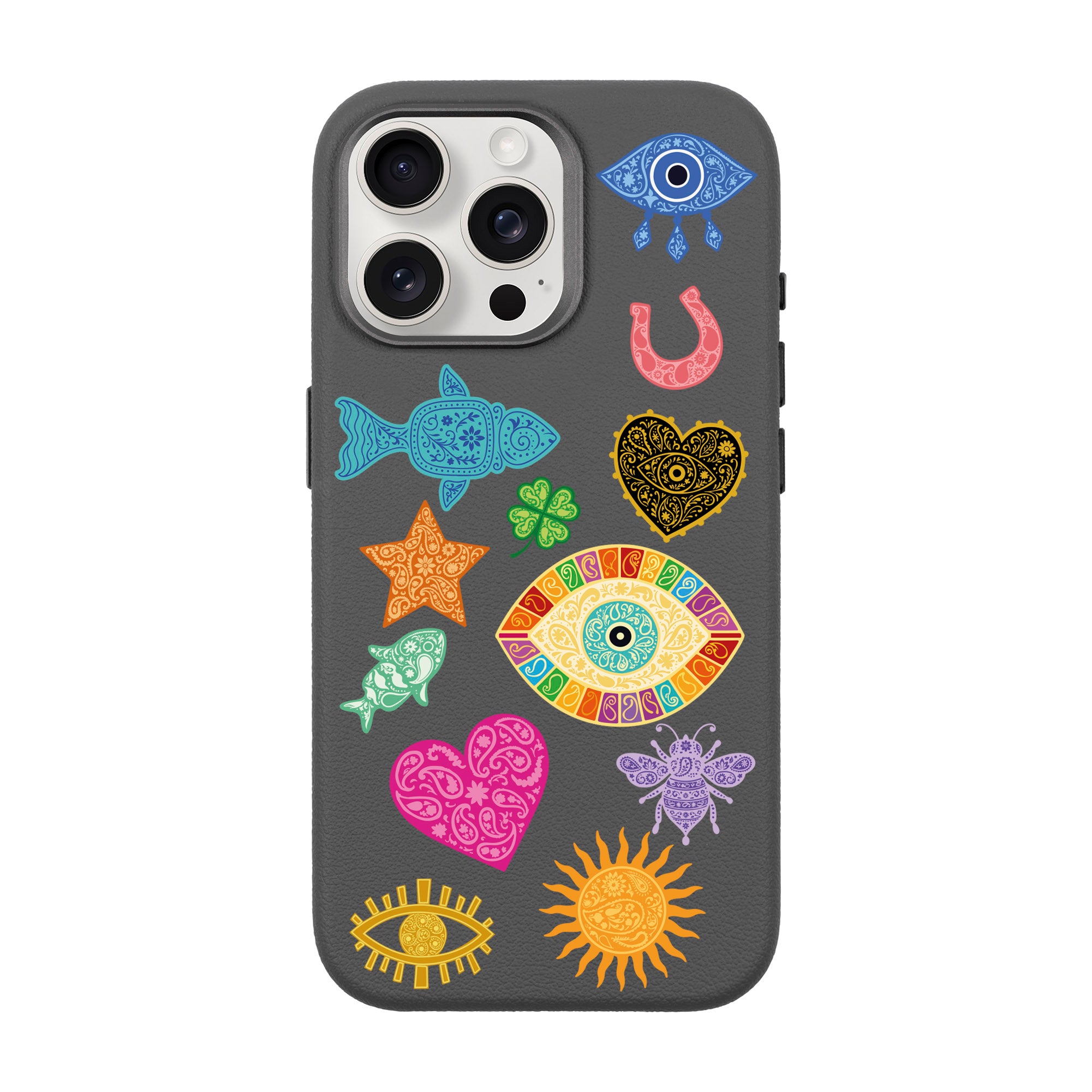 CHARMS BY BERRİN ÖZKAN – iPhone Leather Premium Case with MagSafe Compatibility