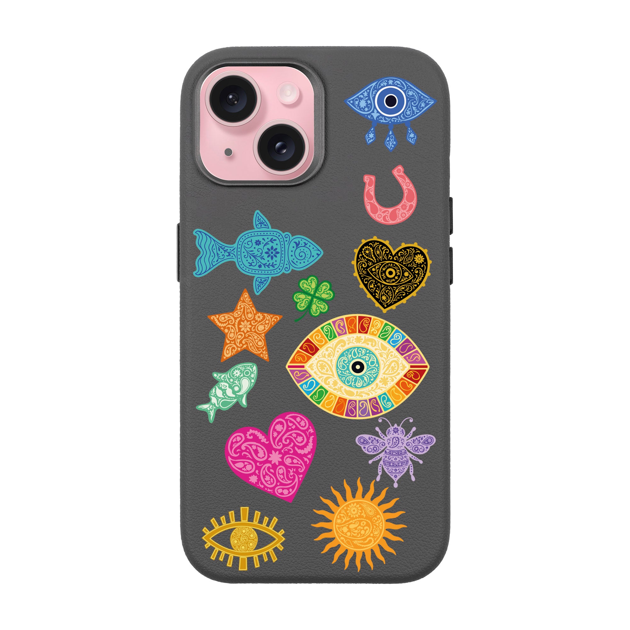 CHARMS BY BERRİN ÖZKAN – iPhone Leather Premium Case with MagSafe Compatibility