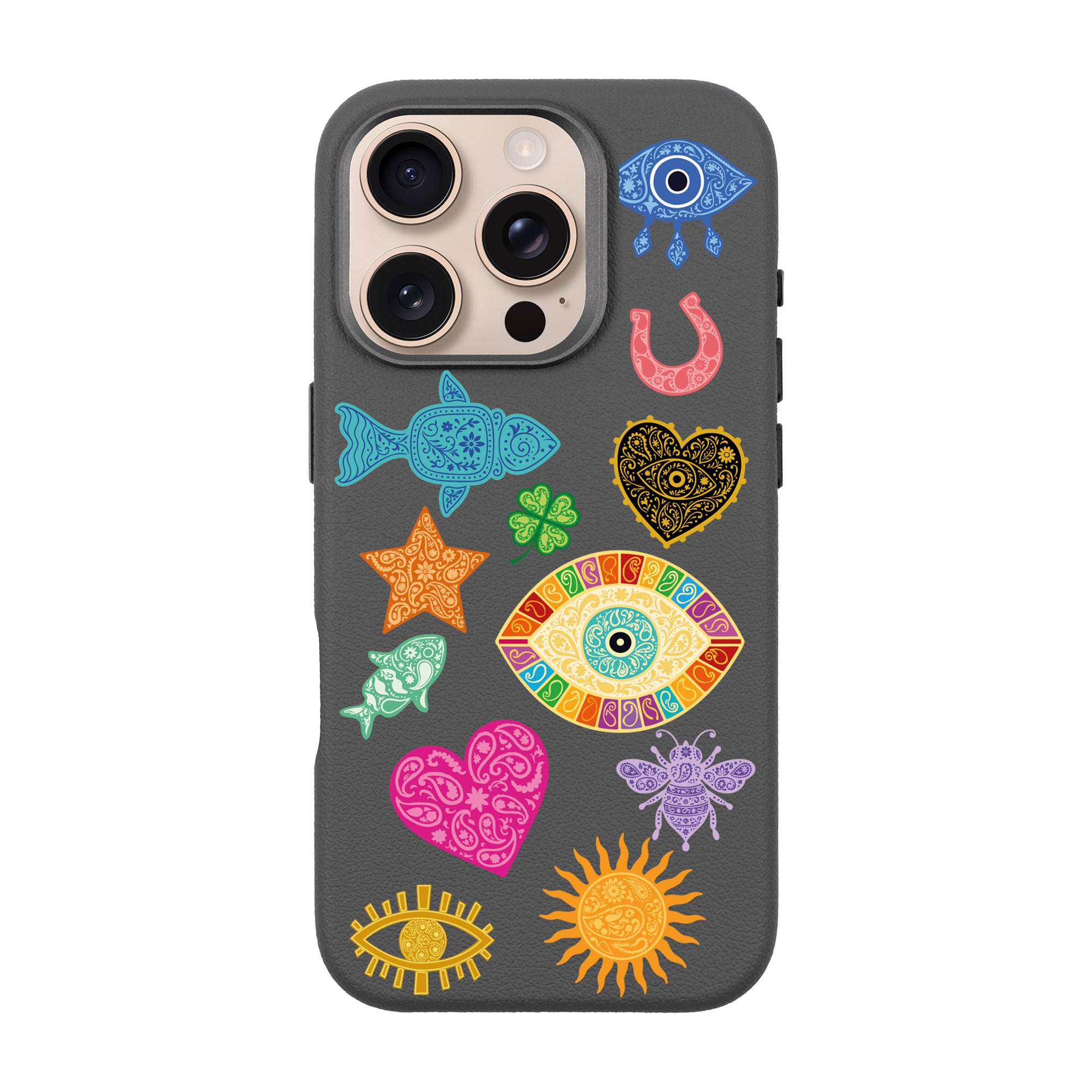 CHARMS BY BERRİN ÖZKAN – iPhone Leather Premium Case with MagSafe Compatibility