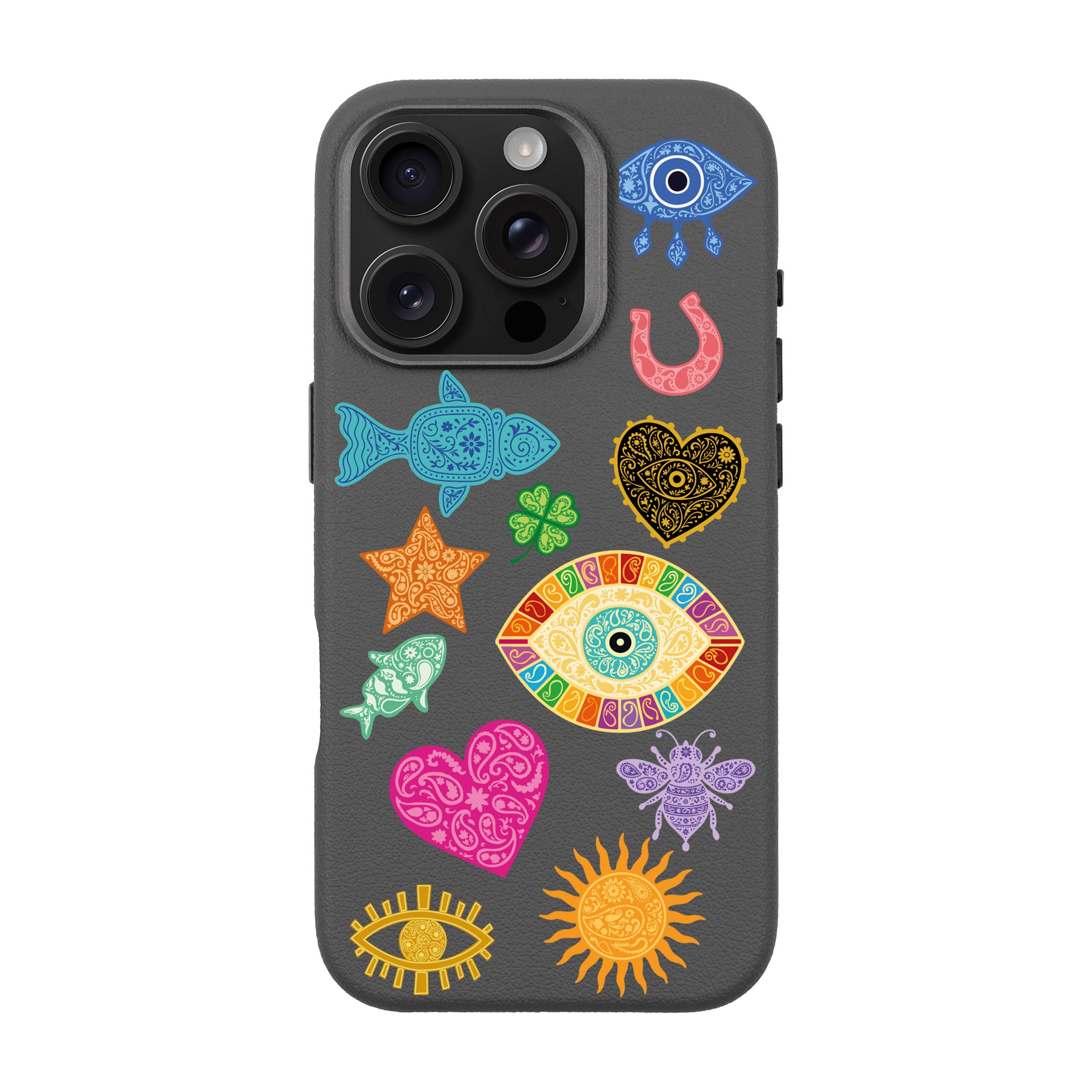 CHARMS BY BERRİN ÖZKAN – iPhone Leather Premium Case with MagSafe Compatibility