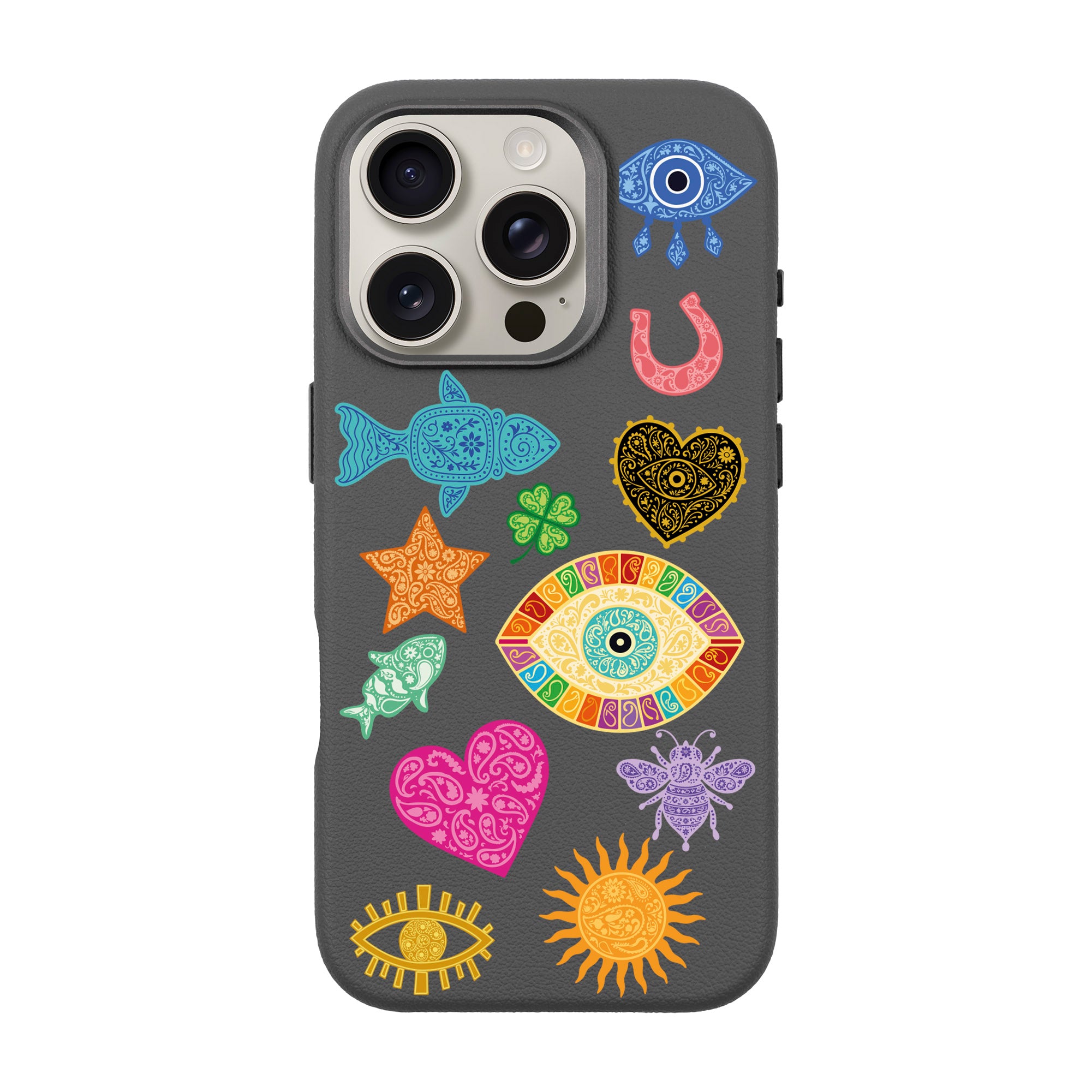 CHARMS BY BERRİN ÖZKAN – iPhone Leather Premium Case with MagSafe Compatibility