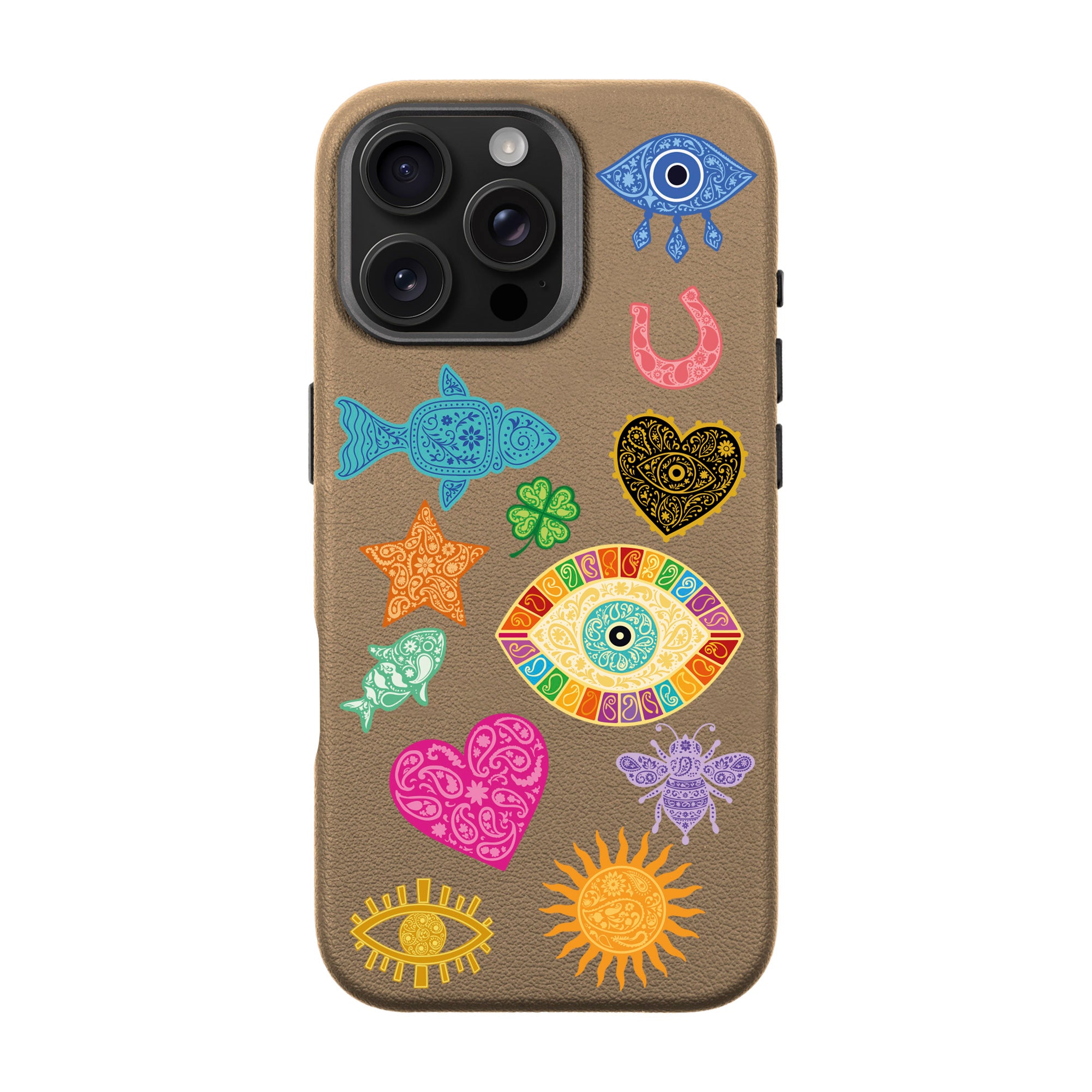CHARMS BY BERRİN ÖZKAN – iPhone Leather Premium Case with MagSafe Compatibility