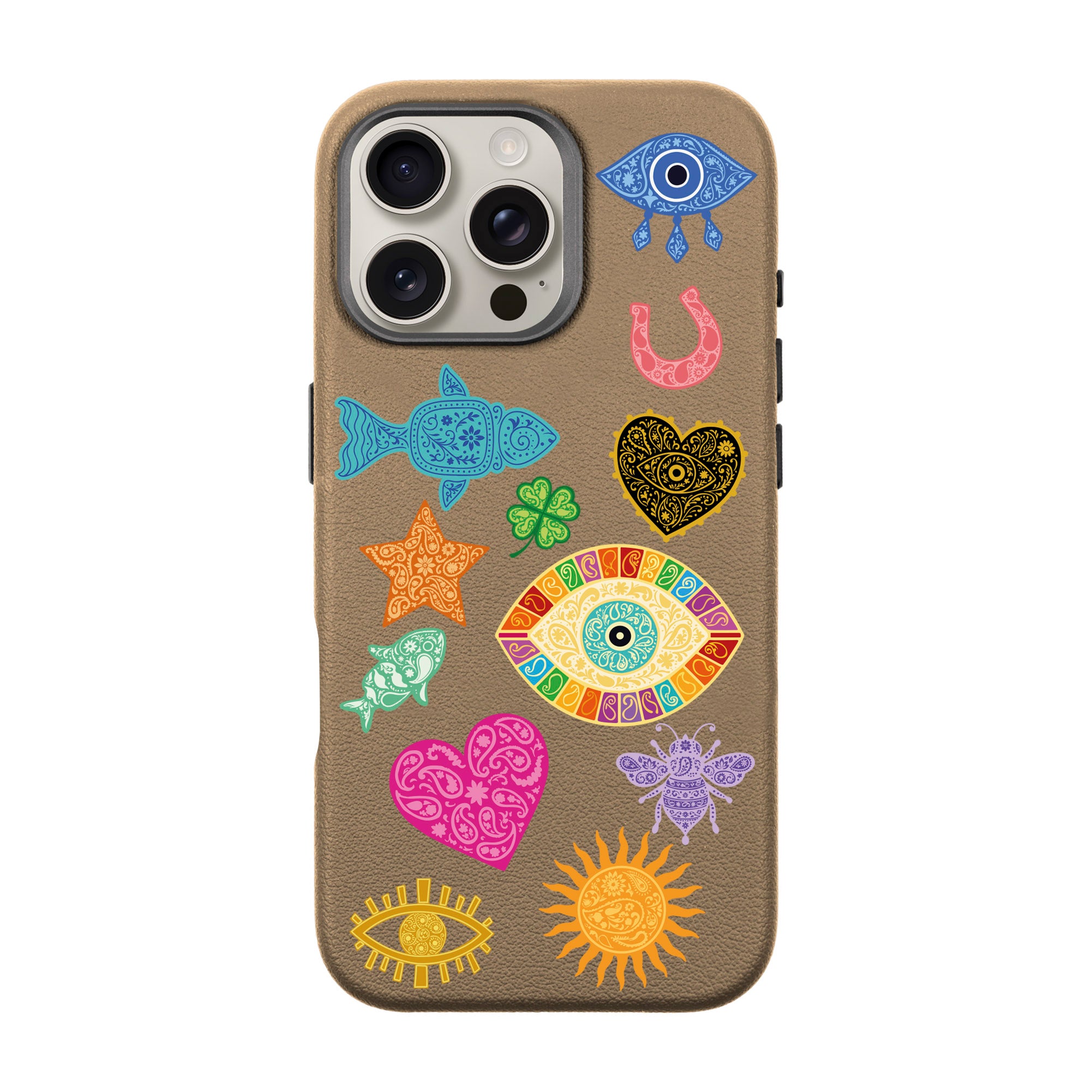 CHARMS BY BERRİN ÖZKAN – iPhone Leather Premium Case with MagSafe Compatibility