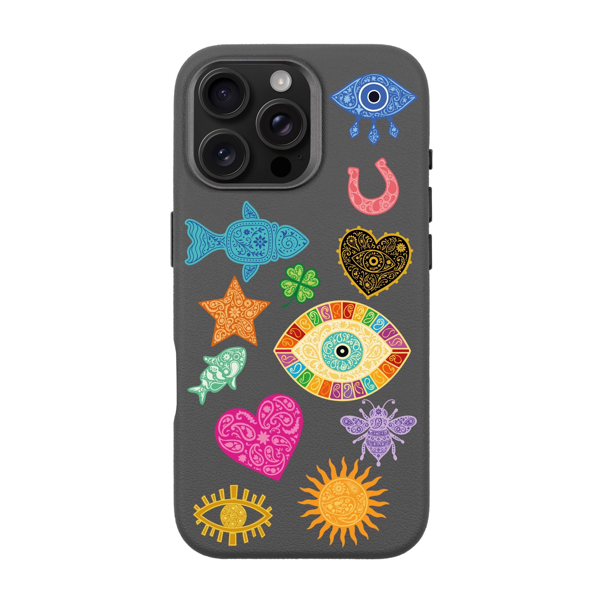 CHARMS BY BERRİN ÖZKAN – iPhone Leather Premium Case with MagSafe Compatibility
