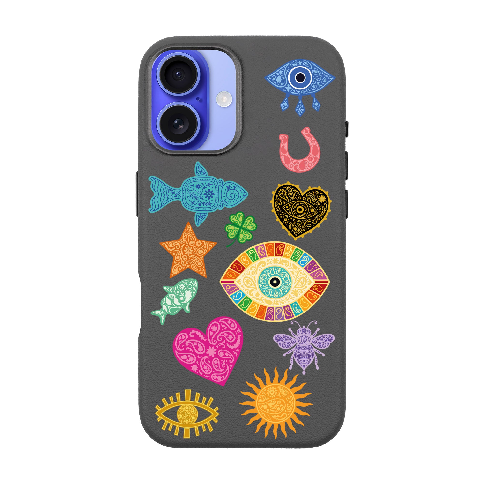 CHARMS BY BERRİN ÖZKAN – iPhone Leather Premium Case with MagSafe Compatibility