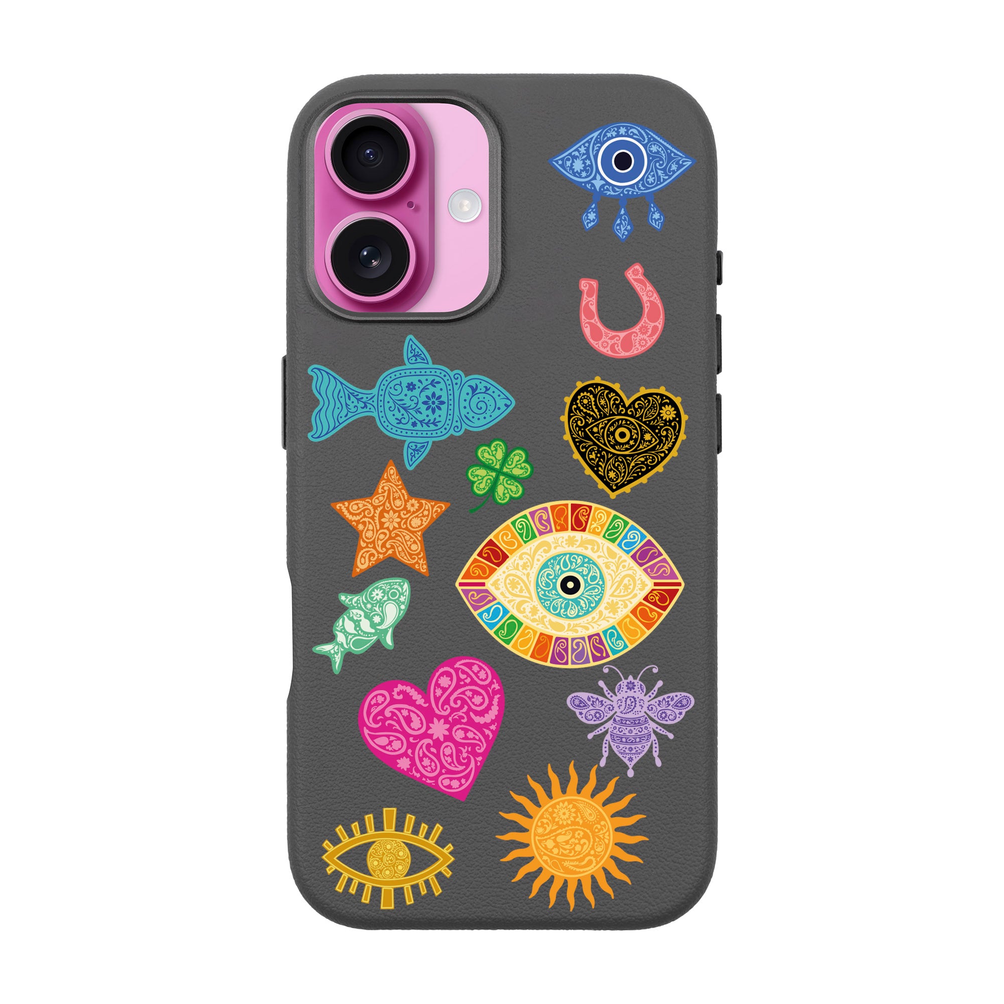 CHARMS BY BERRİN ÖZKAN – iPhone Leather Premium Case with MagSafe Compatibility