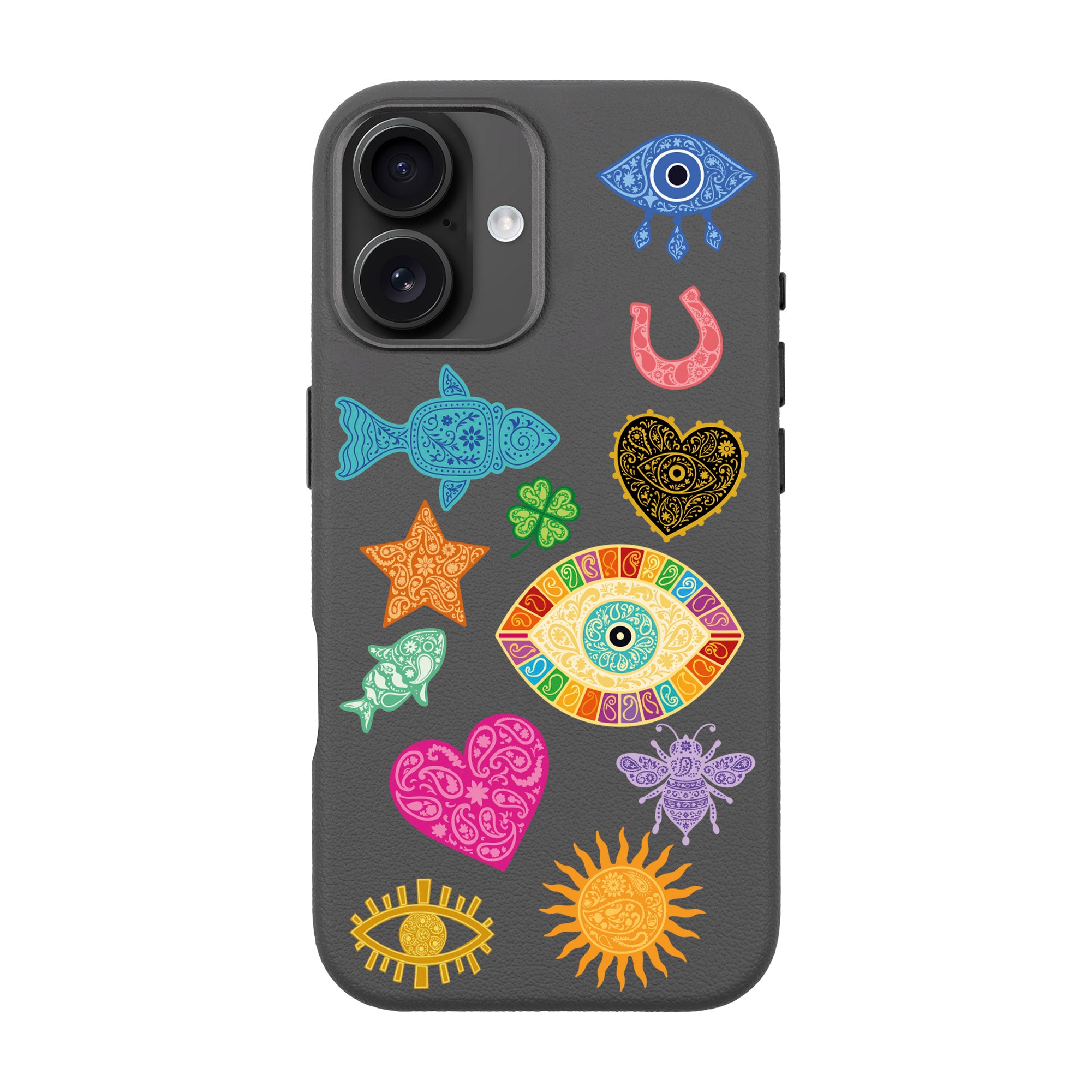 CHARMS BY BERRİN ÖZKAN – iPhone Leather Premium Case with MagSafe Compatibility