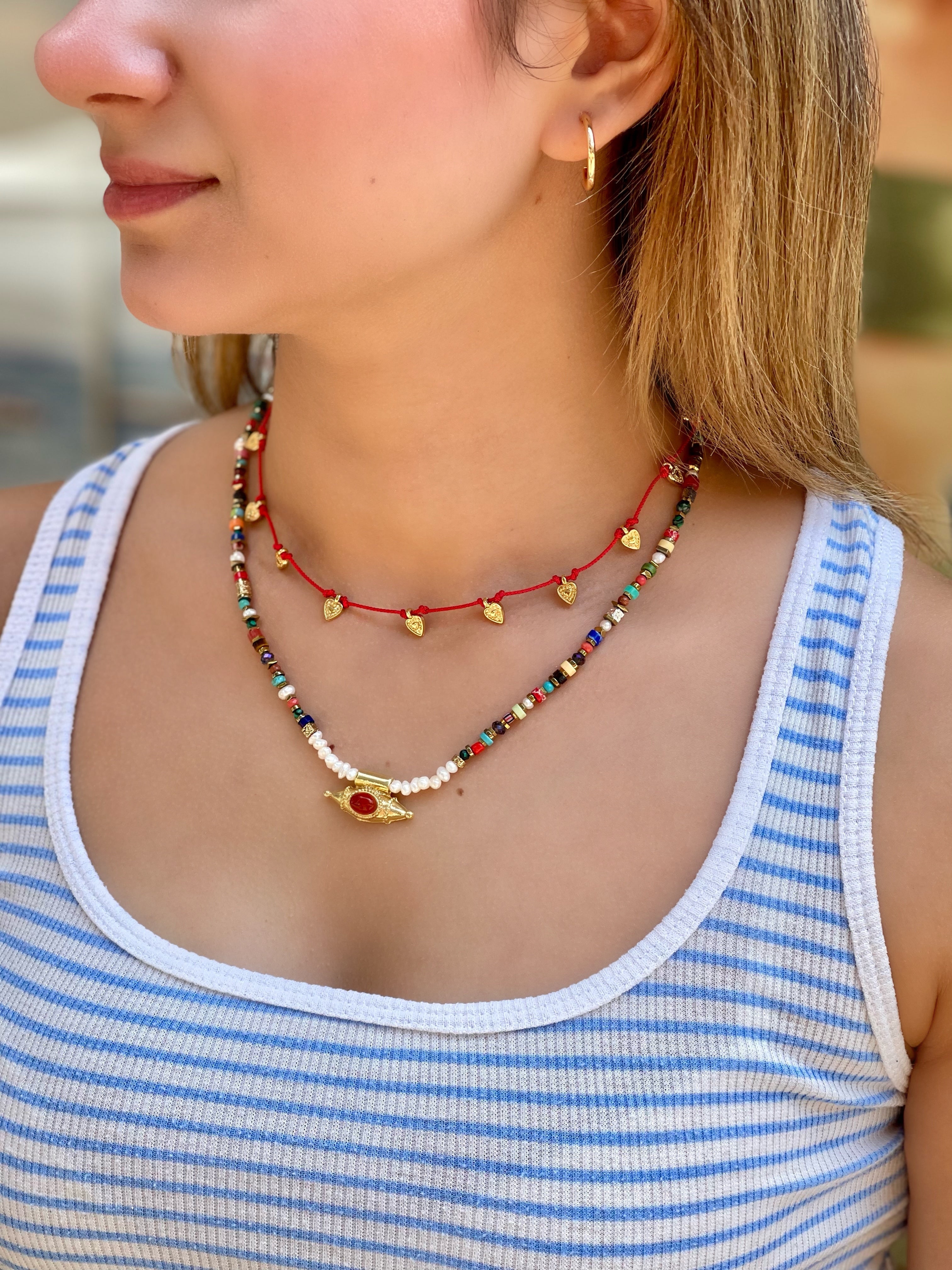 SUMMER MUSE HEART ROPE NECKLACE
