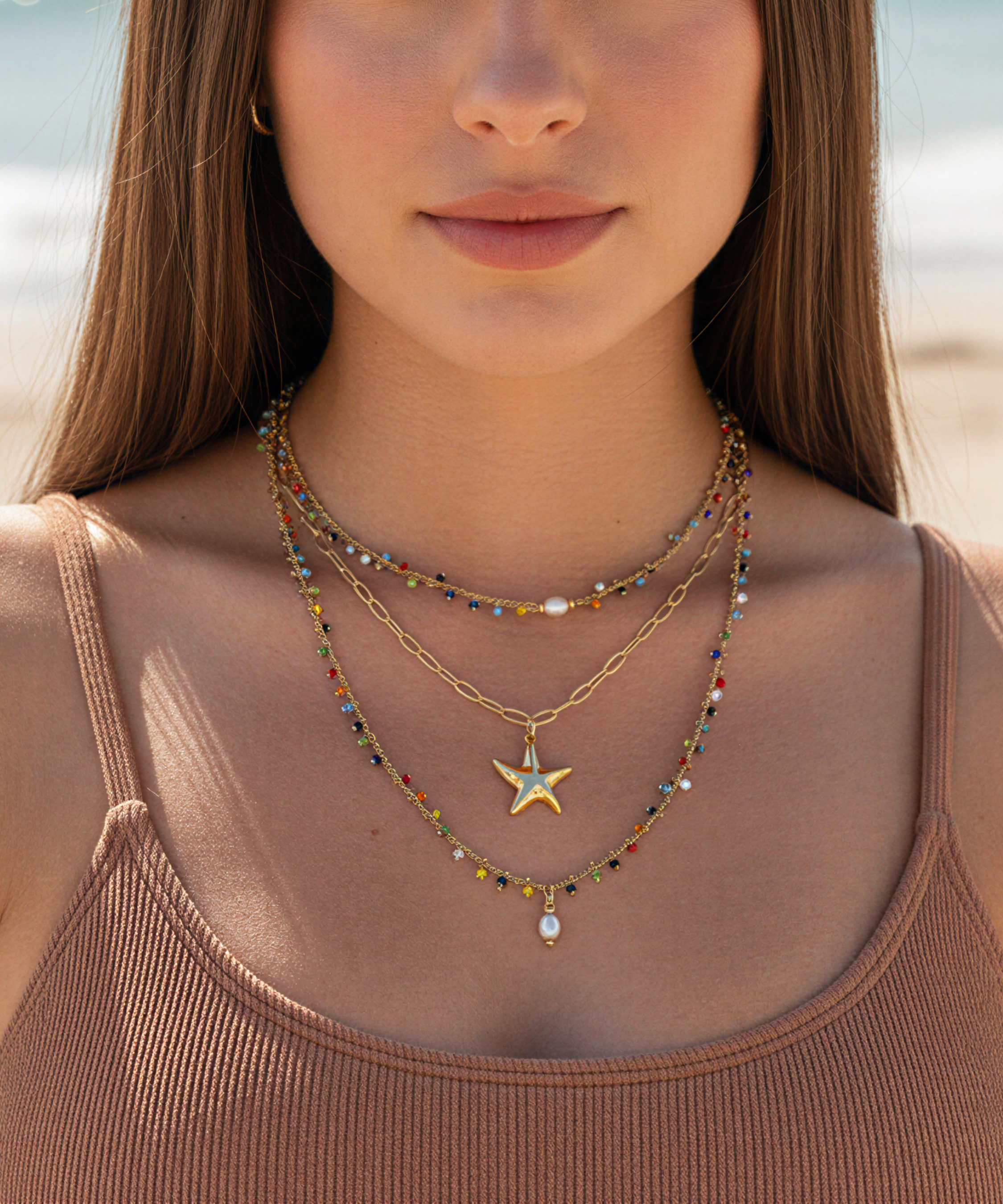 GYPSY CHAIN LOVE MULTICOLOR NECKLACE