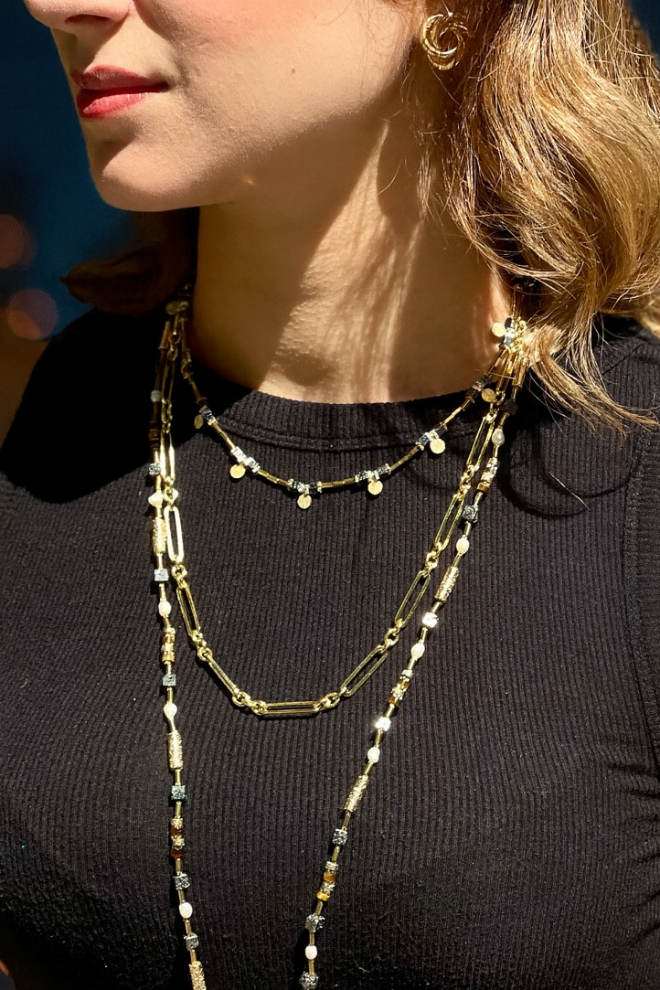 GRECO VOLCANO STONE NECKLACE