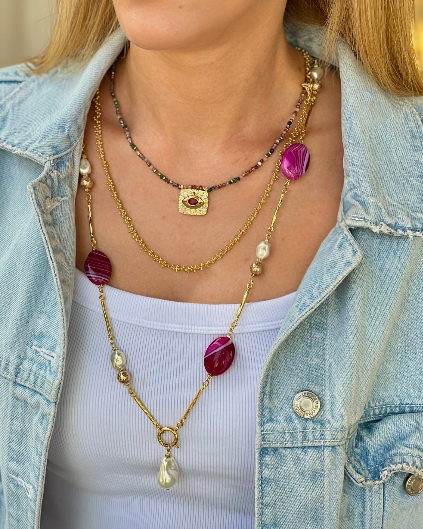 DEEP EYE MULTICOLOR NECKLACE