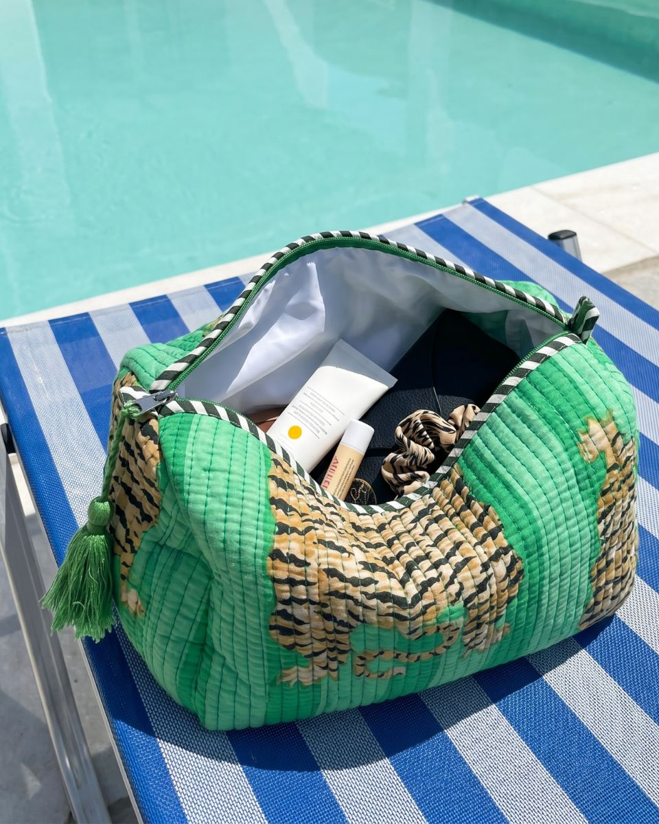 GREEN TIGER POUCH SET