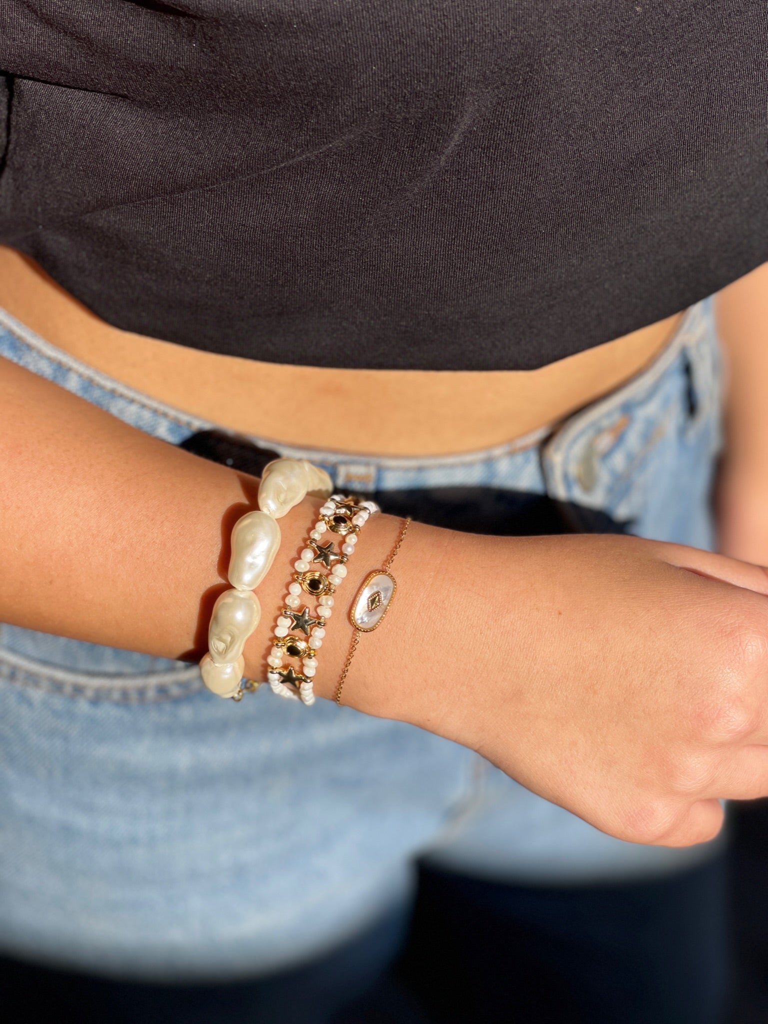 MIAMI BAROQUE PEARL BRACELET