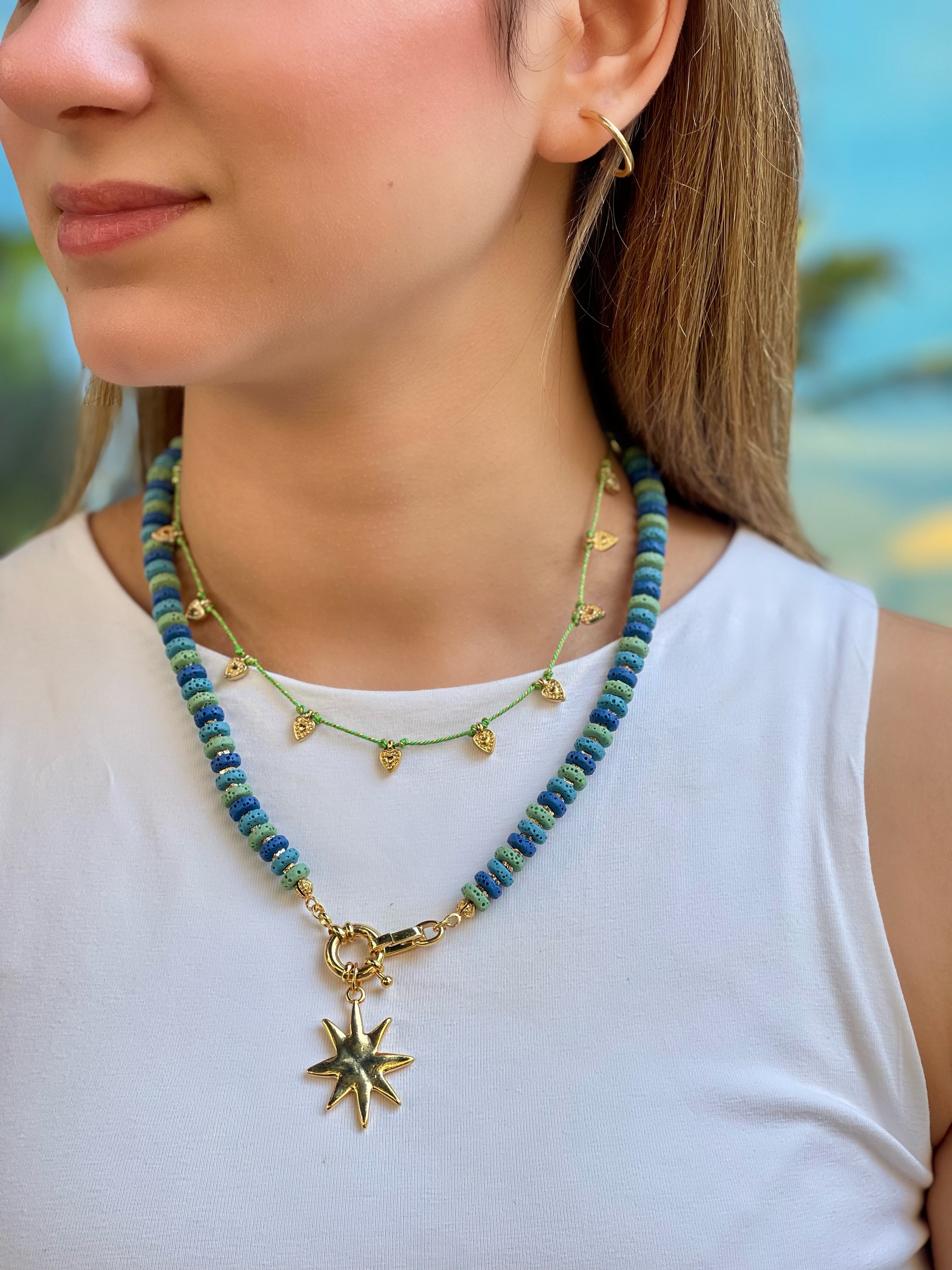 SUMMER MUSE HEART ROPE NECKLACE
