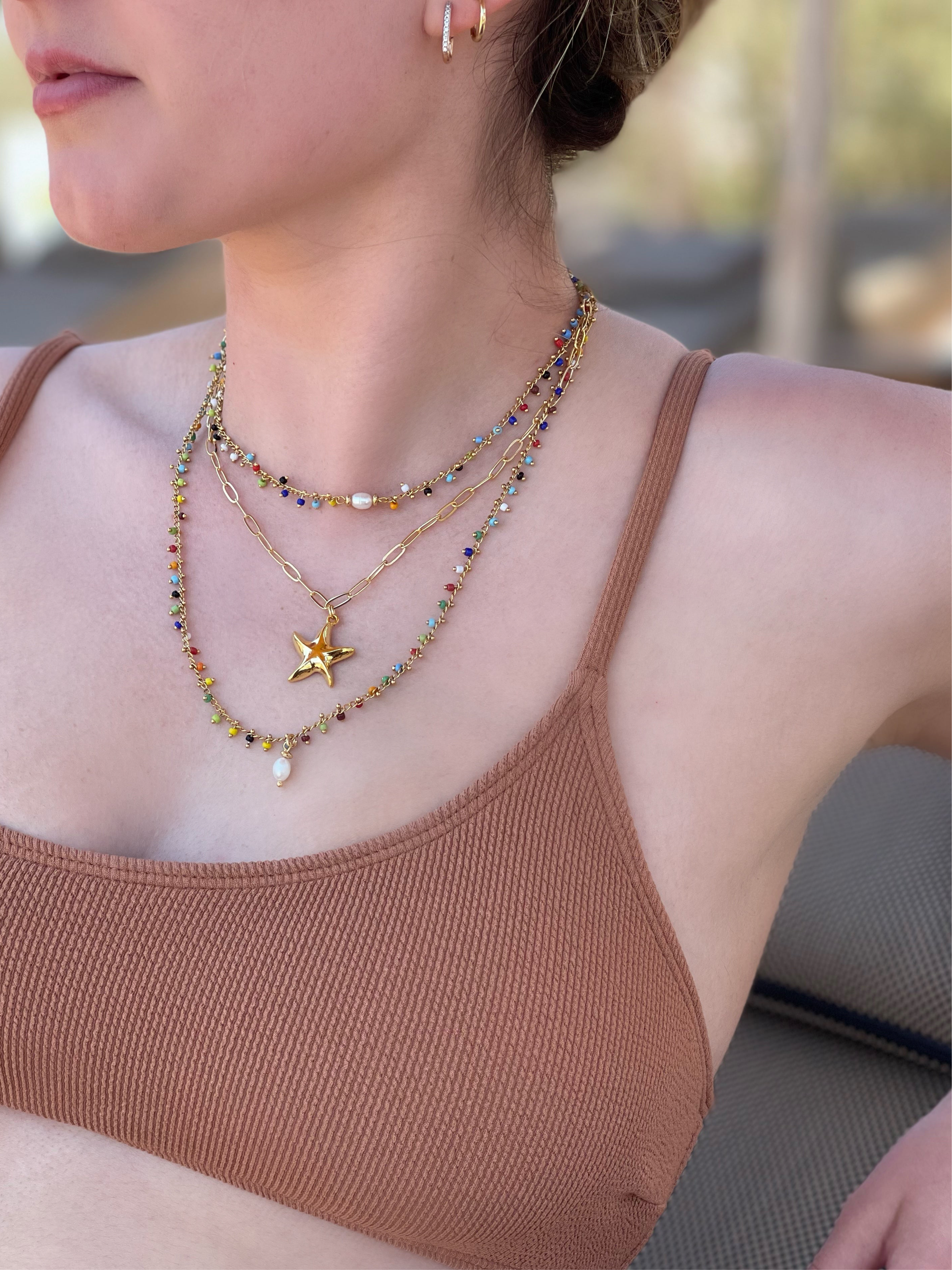 GYPSY CHAIN LOVE MULTICOLOR NECKLACE