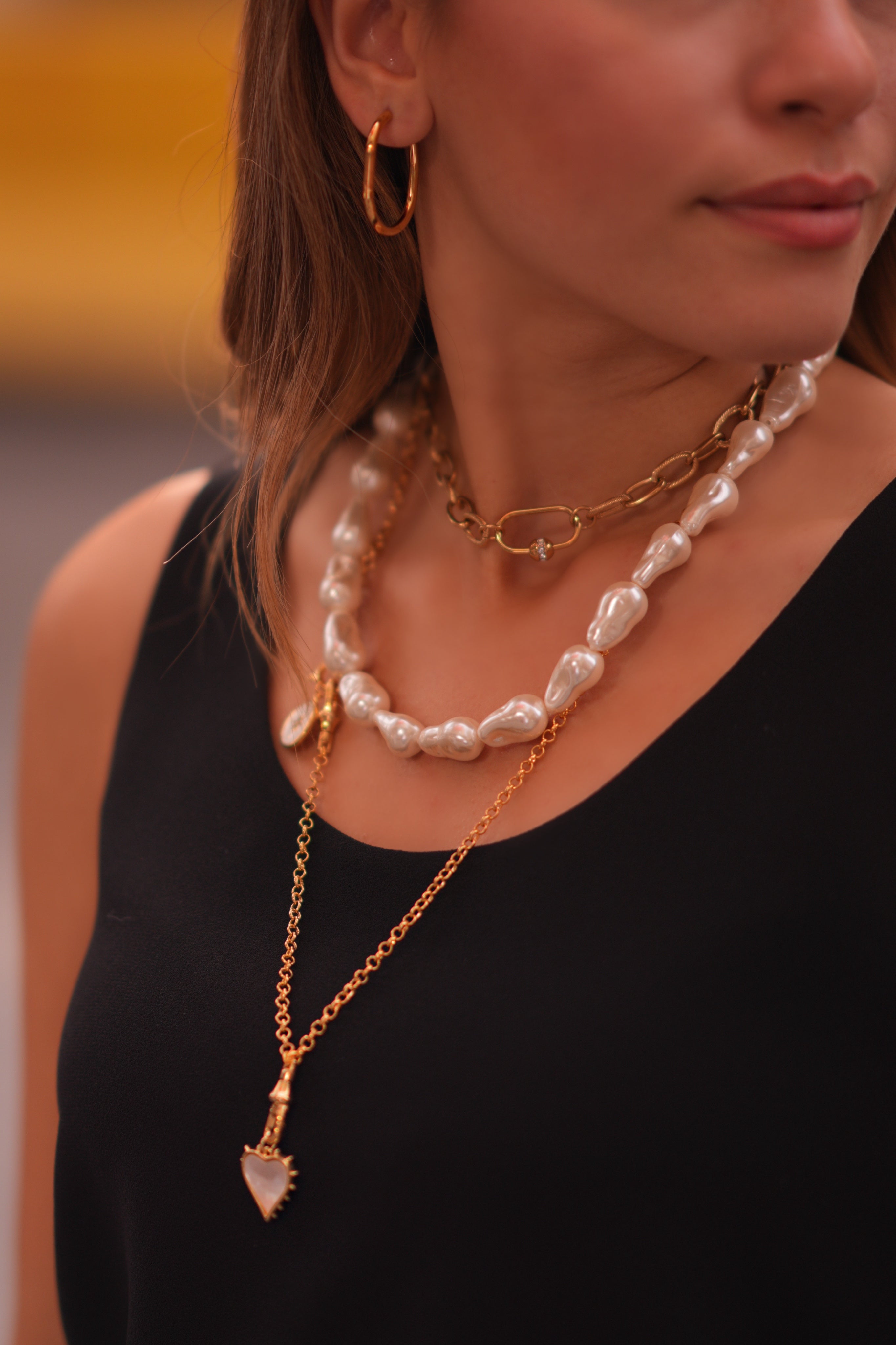 MIAMI BAROQUE PEARL NECKLACE