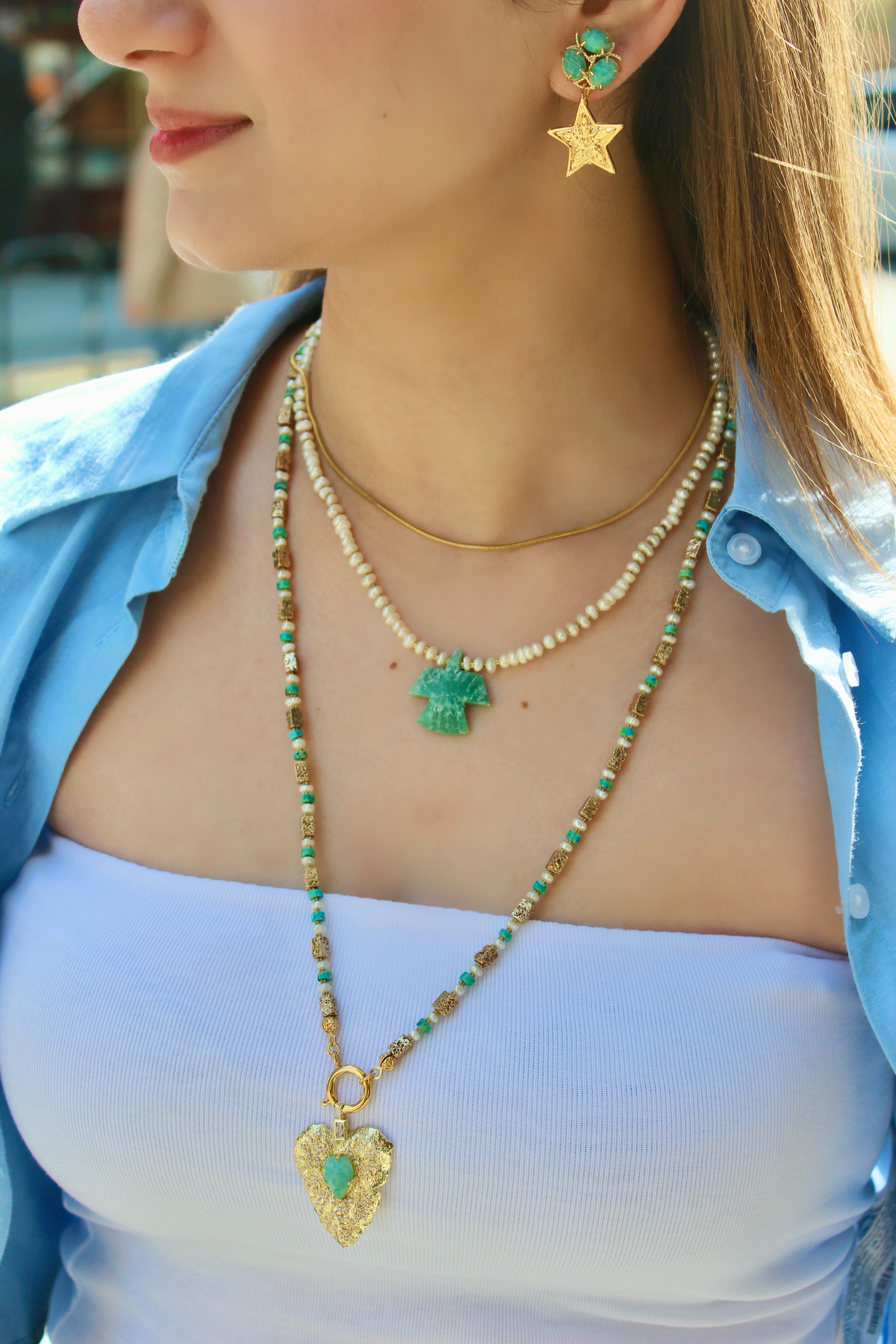 MINT GALE AIGLE PEARL NECKLACE