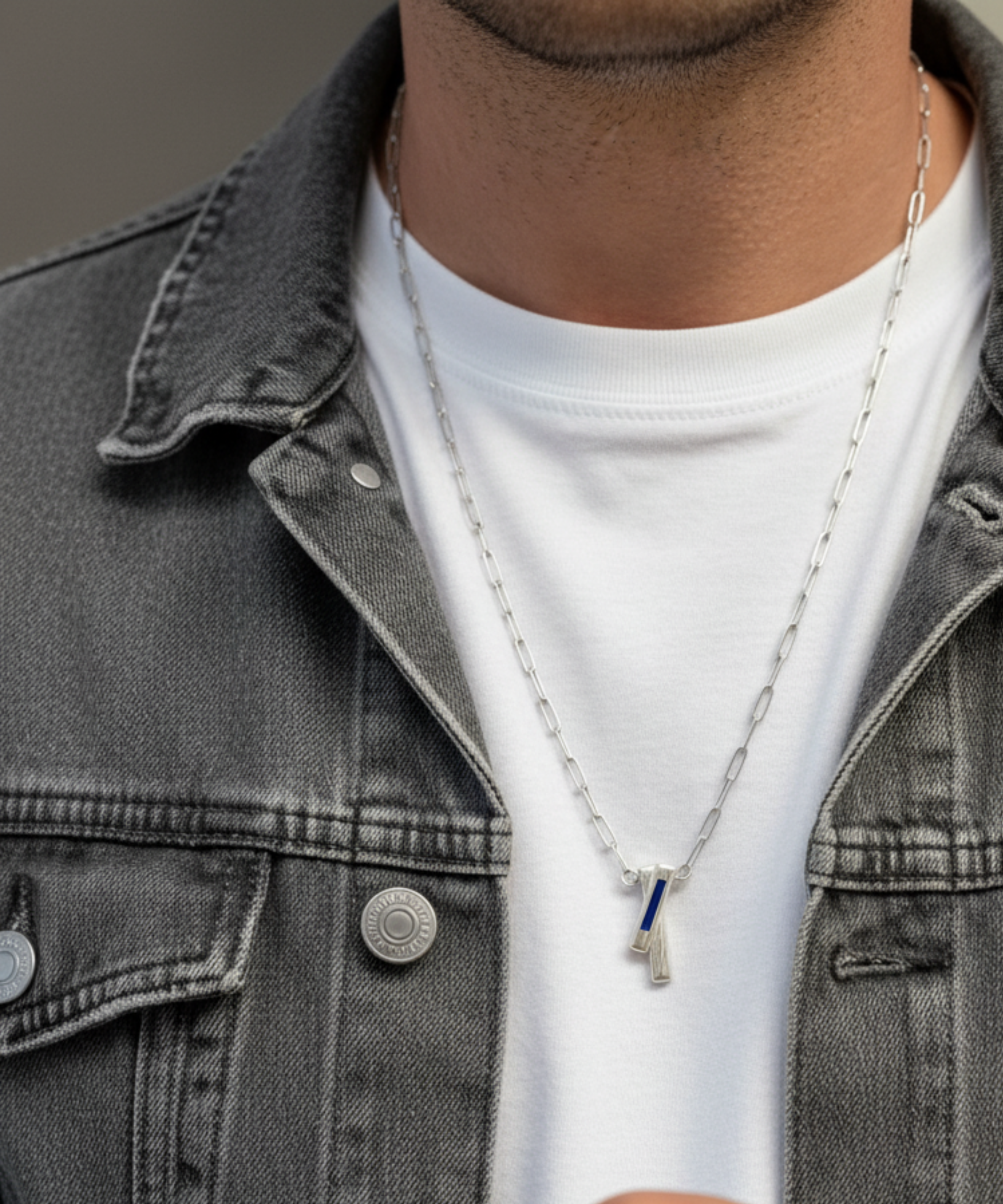 ATLAS INDIGO CHAIN NECKLACE