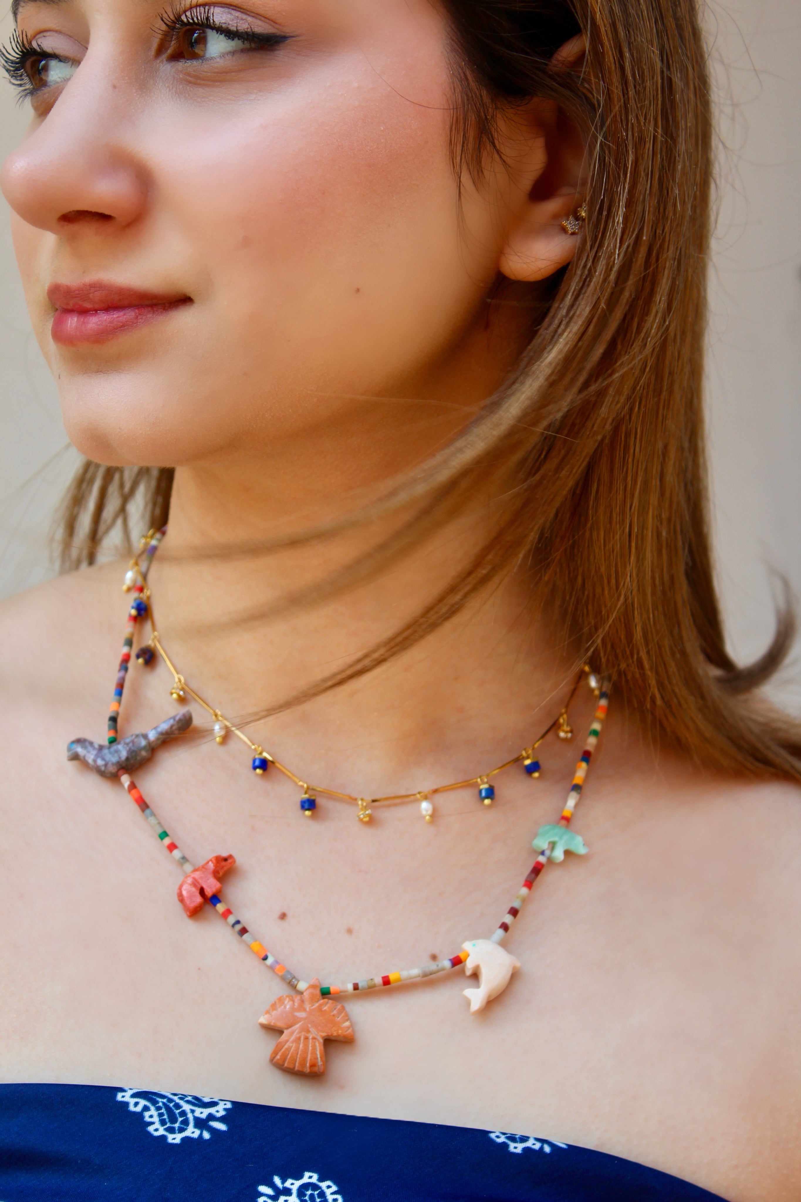ANIMAL KINGDOM TERRACOTTA NECKLACE