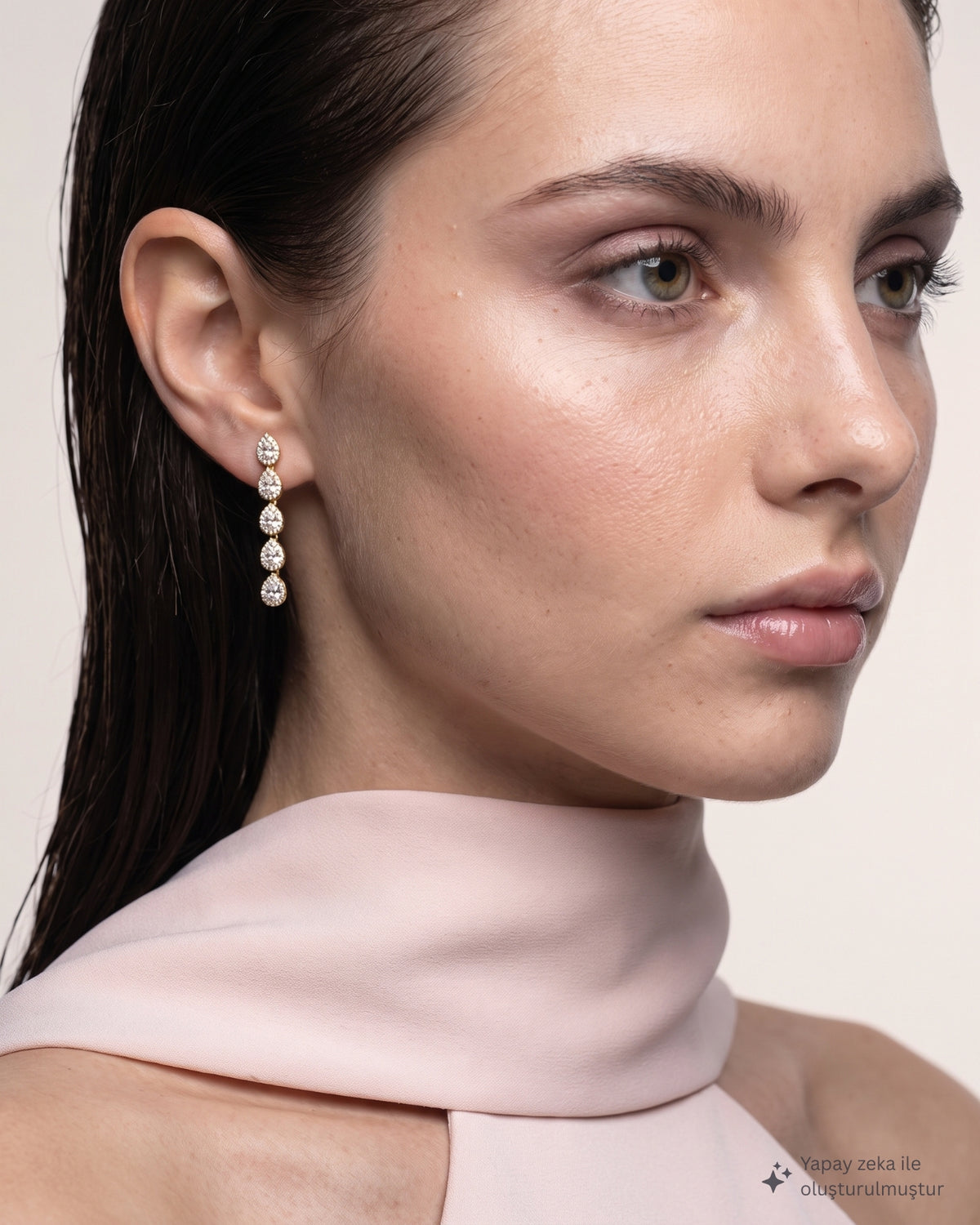 VICTORIA GOLD PLATED TEARDROP EARRINGS
