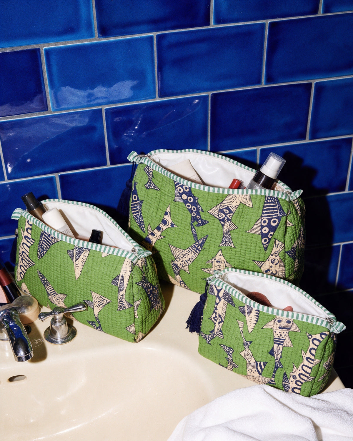 SAFARI VERDE POUCH SET